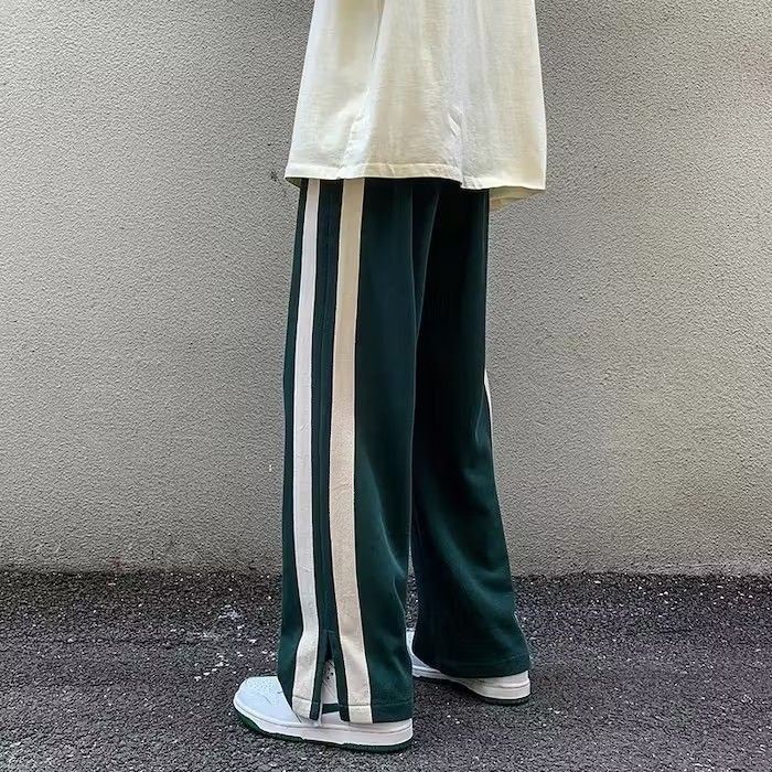 Japanese Brand × Vintage Green White Hip Hop Trousers Sweatpants Size US 30 / EU 46 - 3 Thumbnail