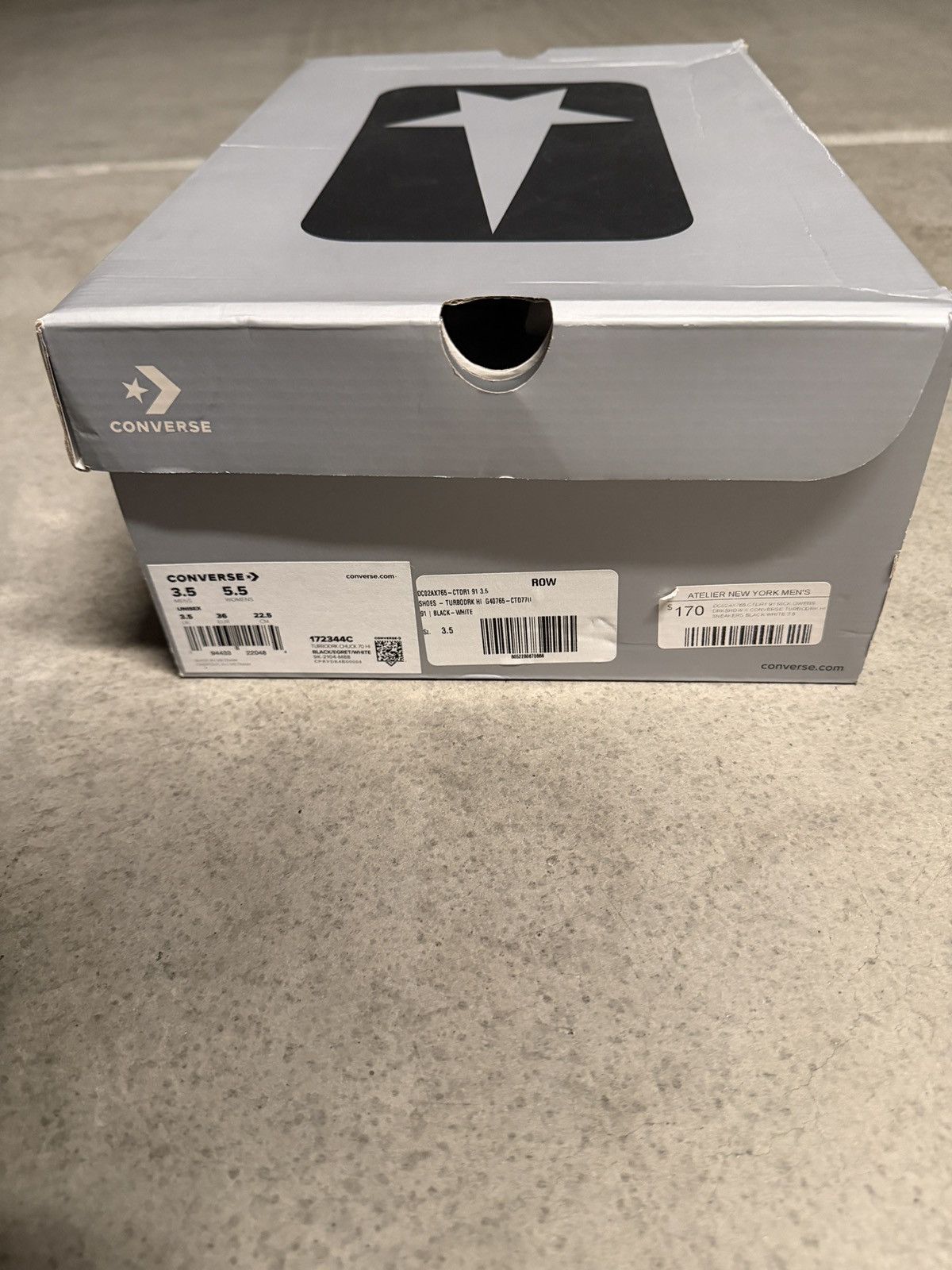 Converse × Rick Owens Drkshdw Rick Owens DRKSHDW X Converse TURBODRK Chuck 70 Sneakers Size US 5.5 / IT 35.5 - 6 Thumbnail