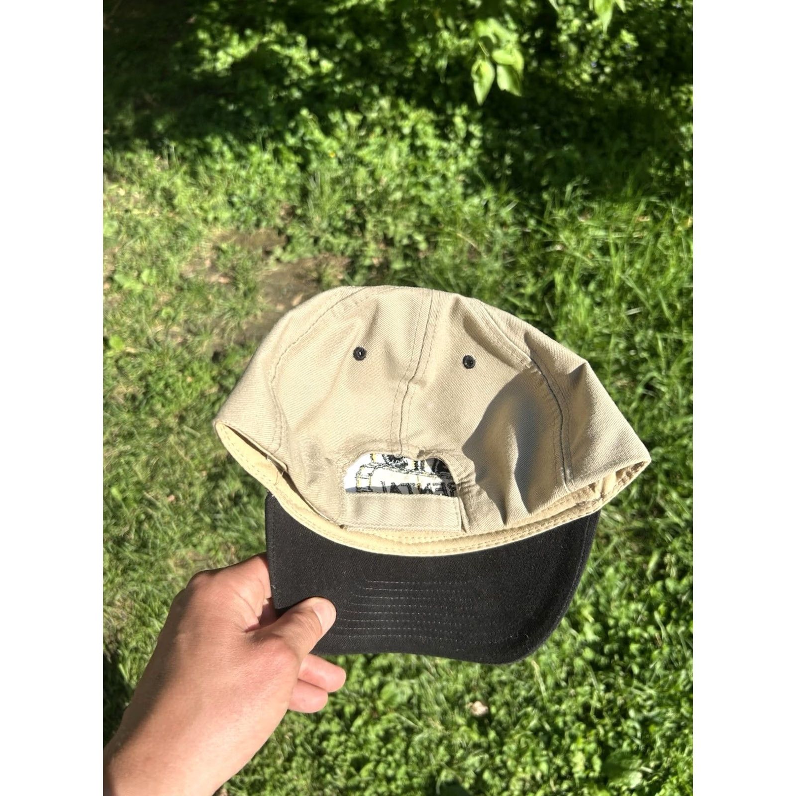Vintage VINTAGE Unbranded Beige Baseball Cap Hat Strapback AIS construction rental Michigan tractor farm Adjustable Men Size ONE SIZE - 4 Thumbnail