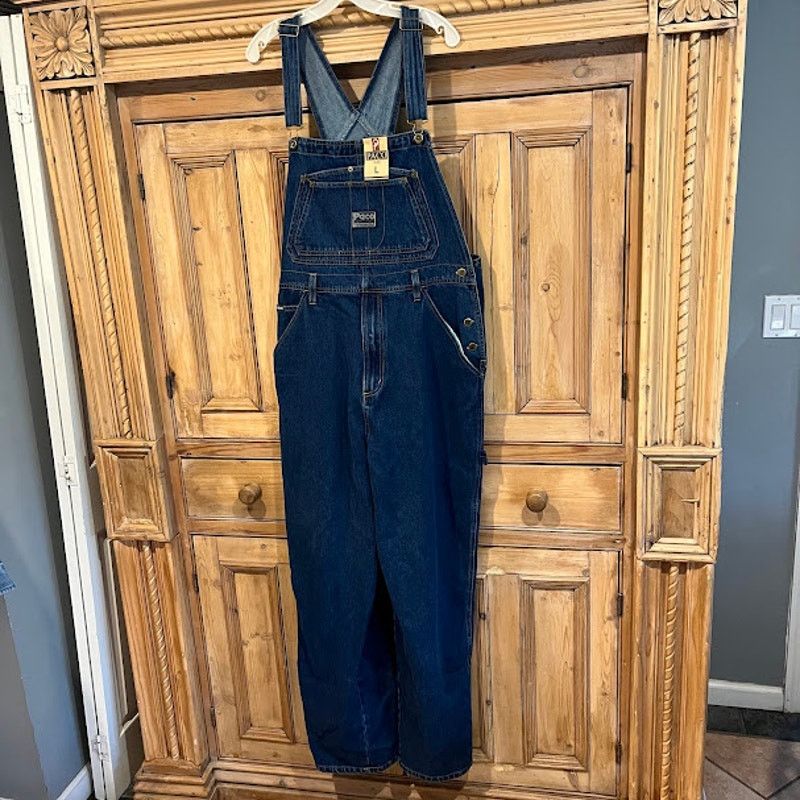 Vintage NWT VTG 90s Paco Jeans Overalls Mens Blue Denim Size L Size US 40 / EU 56 - 1 Thumbnail