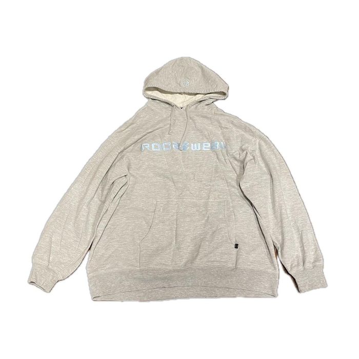 Vintage vintage 2000s baggy boxy grey rocawear embroidered hoodie | Grailed