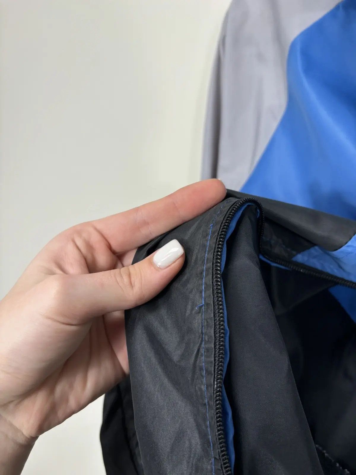Nike × Vintage Vintage Nike 80s Retro Hype Full Zip Track Nylon Jacket Size US M / EU 48-50 / 2 - 9 Thumbnail