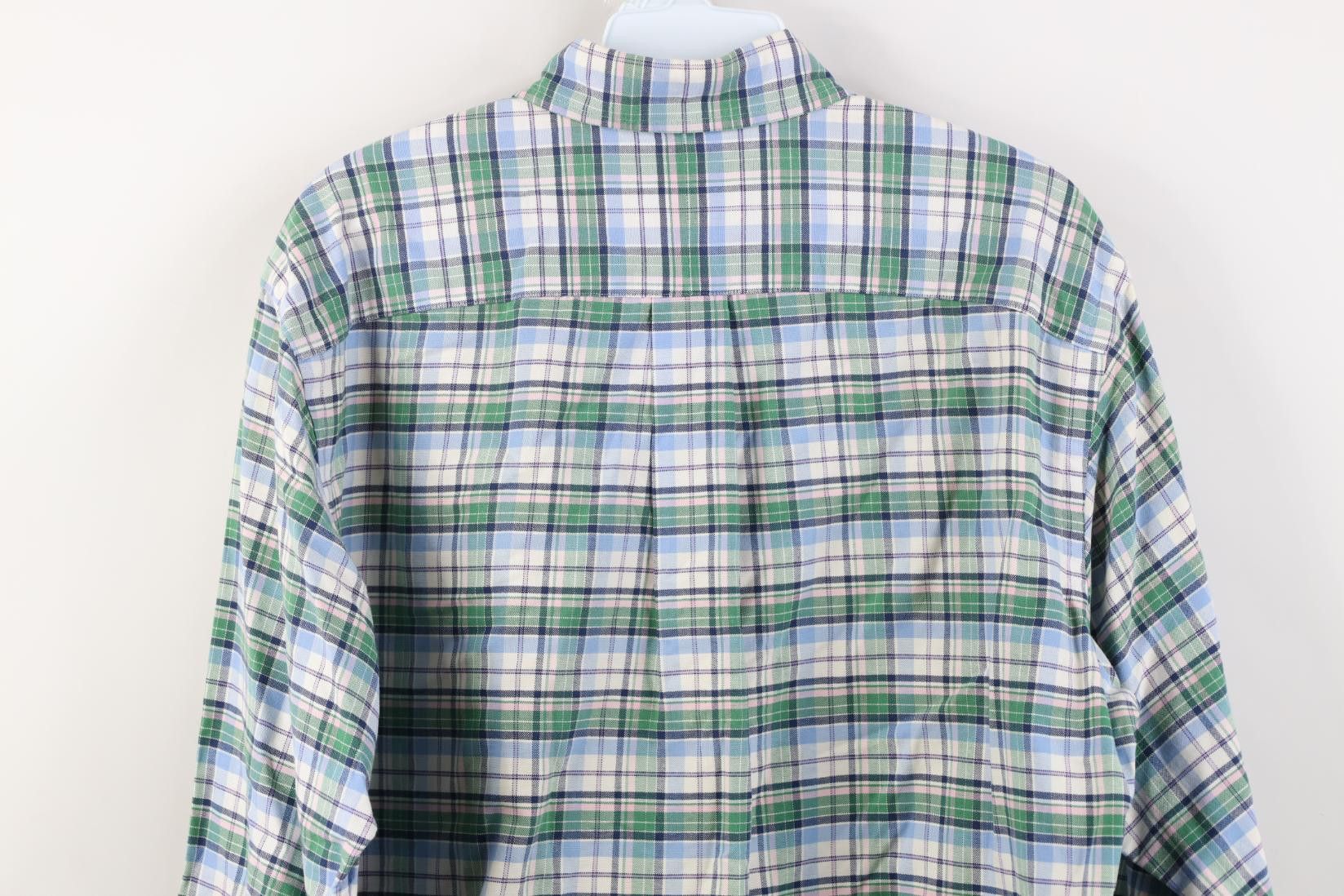 Polo Ralph Lauren Vintage 90s Ralph Lauren Oxford Button Down Shirt Plaid Size US S / EU 44-46 / 1 - 11 Thumbnail