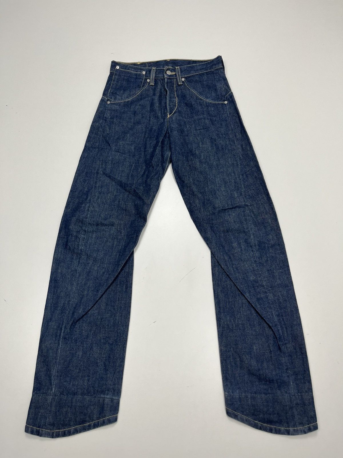 Levi's Levi's Men Navy Jeans Pants Blue Stonewashed Antiform Size US 26 / EU 42 - 1 Thumbnail