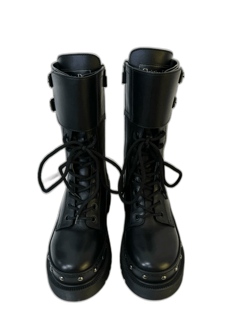 Dior Dior Black Martin Boots Size 36.5-2505 Size US 5.5 / IT 35.5 - 1 Thumbnail