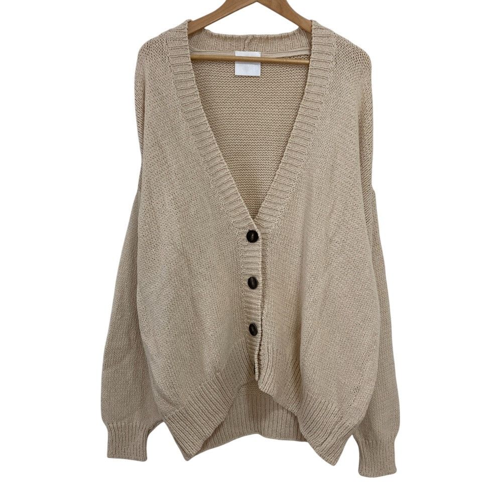 Other Twins Florence V-neck Cotton Linen Knit Cardigan Cotton Tops DUTY FREE for USA
