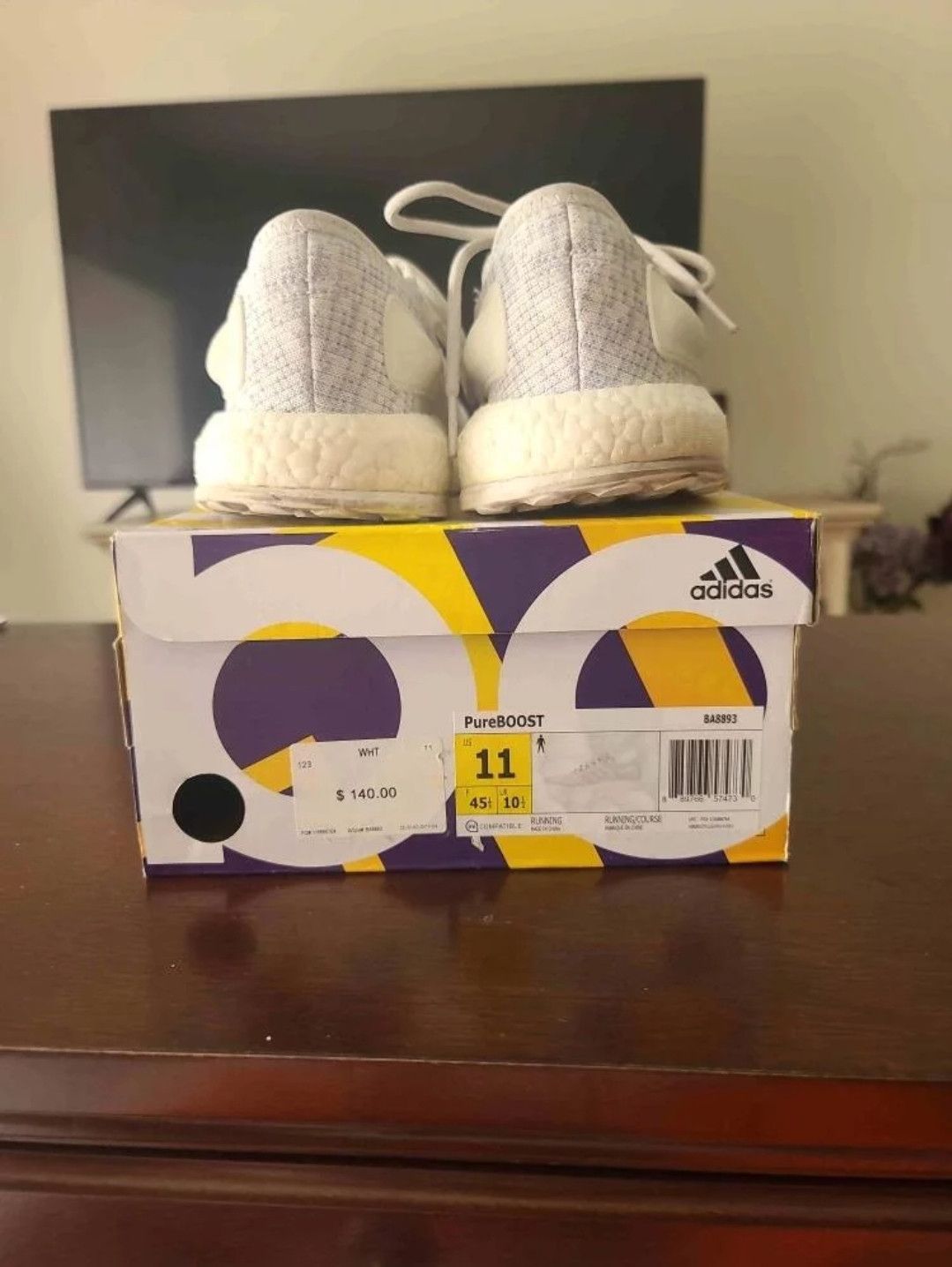 Adidas PureBoost Clear Grey Size US 11 / EU 44 - 3 Thumbnail