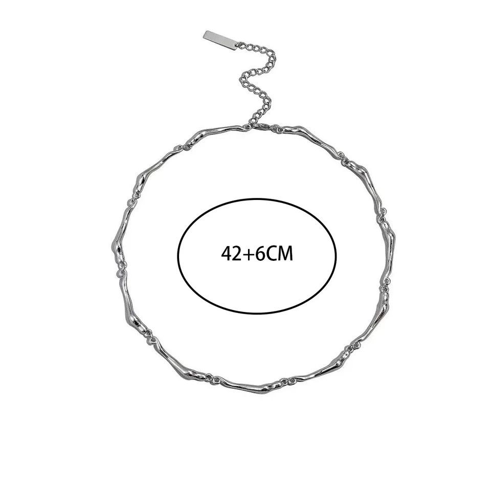 Jewelry Wave Shape Chain Necklace Size ONE SIZE - 5 Thumbnail