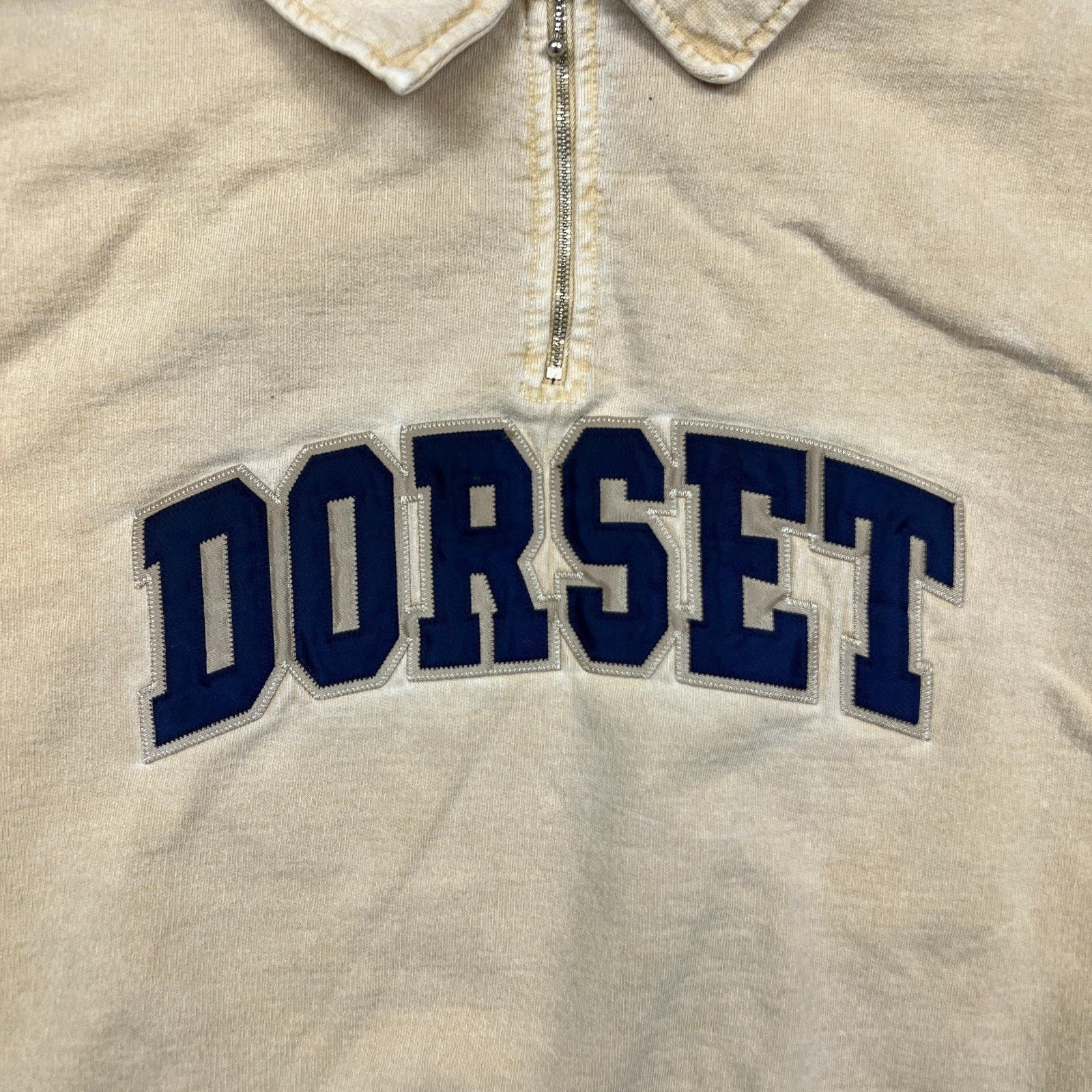 Vintage Vintage Dorset Sweatshirt 1/4 Zip Faded Washed 90s Pullover Size US L / EU 52-54 / 3 - 3 Thumbnail