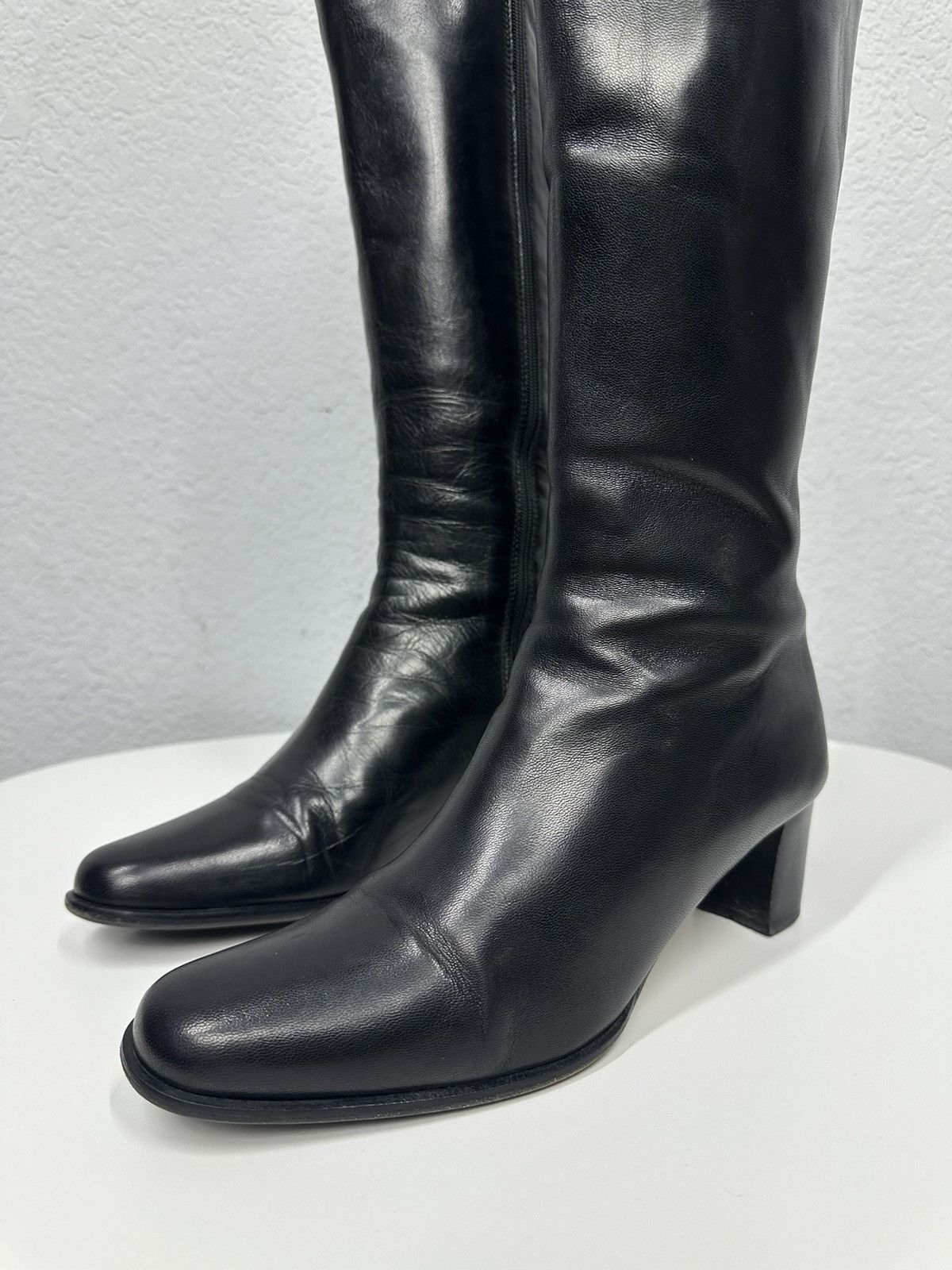 Dolce & Gabbana Vintage Shoes Leather High Heels Y2k Boots Ifsixwasnine 90s Size US 7.5 / IT 37.5 - 7 Thumbnail
