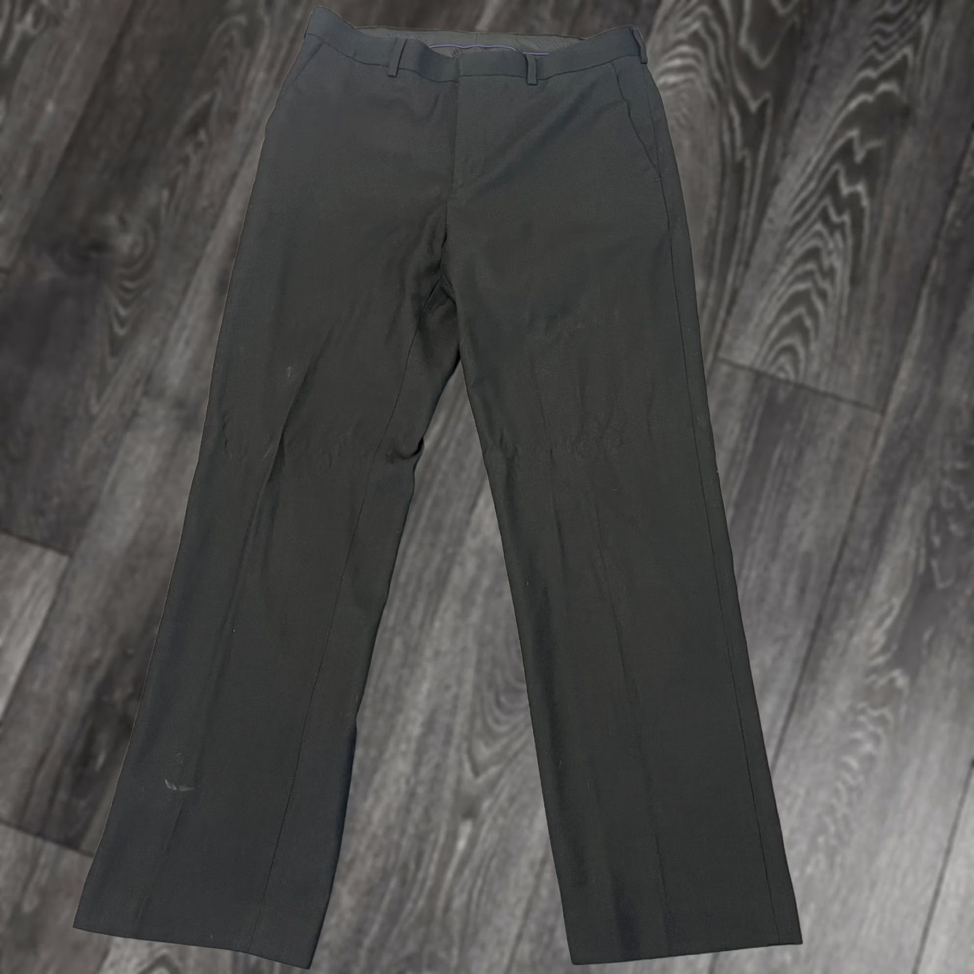 Apt. 9 Apt. 9 Modern Fit Men’s Black Dress Pants 32x30L Straight Office Pockets Work Size US 32 / EU 48 - 1 Thumbnail