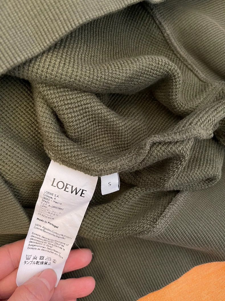 Loewe loewe Olive green hooded sweatshirt 2504-Nextarrow Size US S / EU 44-46 / 1 - 3 Thumbnail