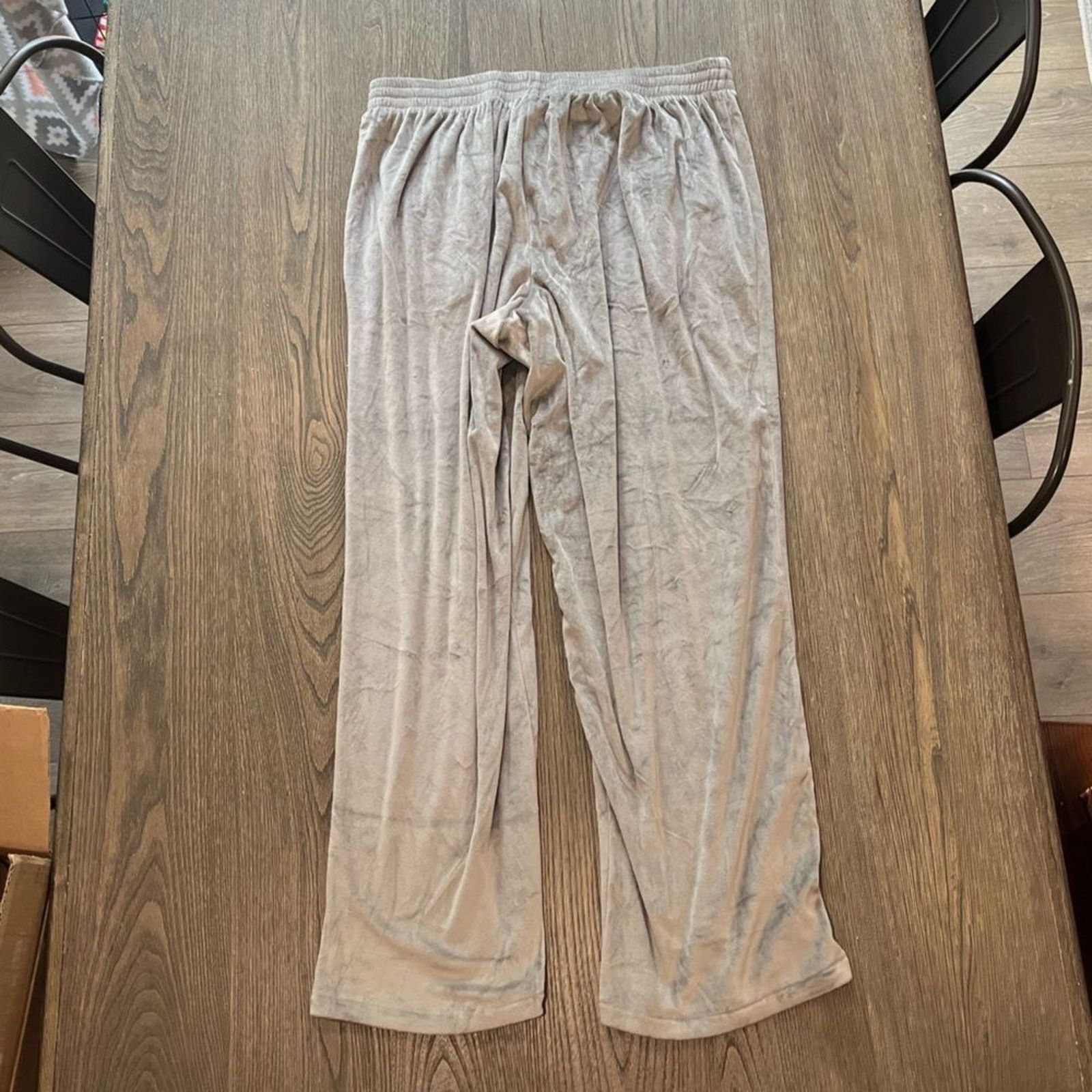 SKIMS NWT Skims Velour Track Pants Smoke Size 2X Size 35" - 10 Thumbnail