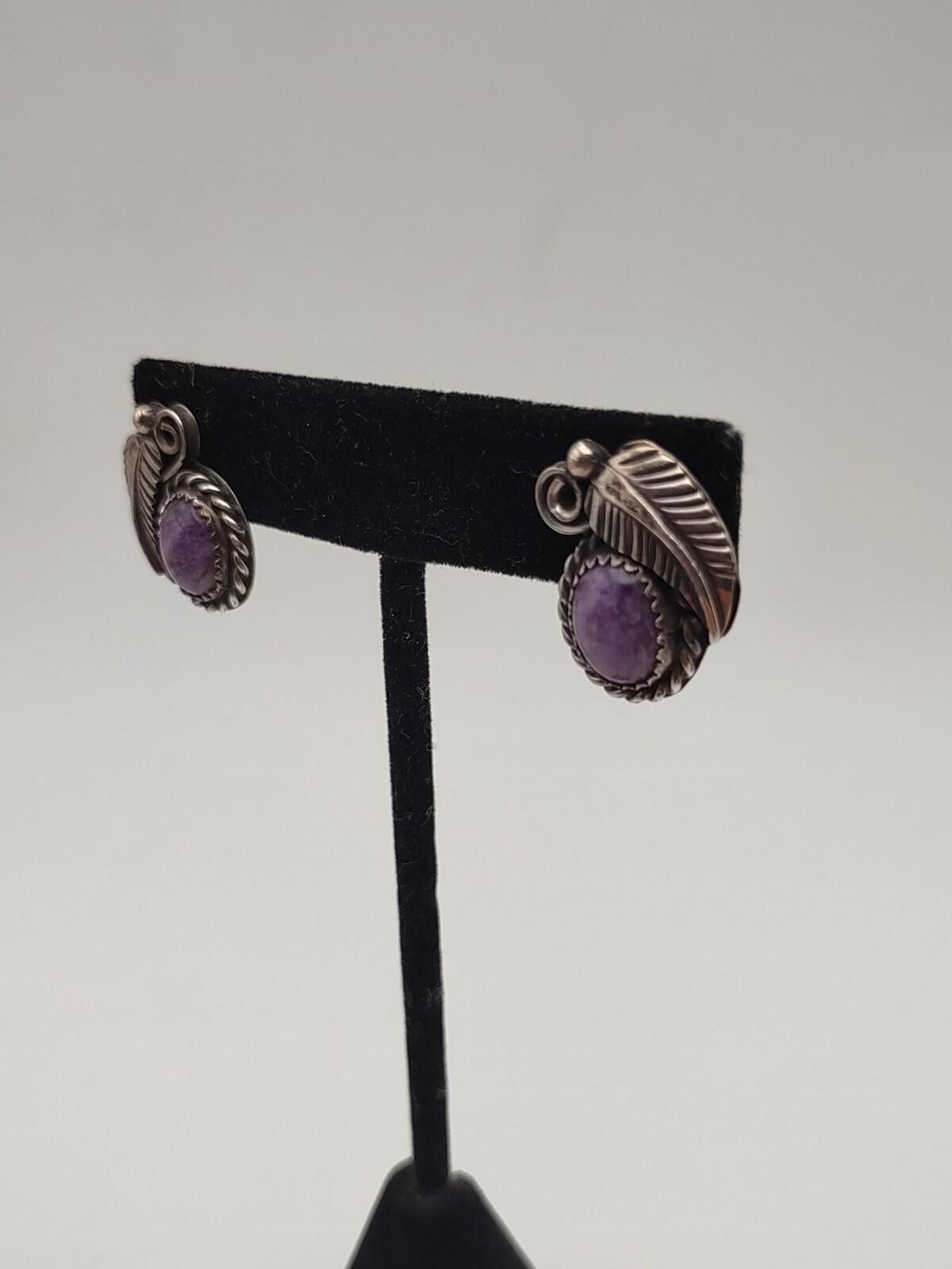 The Unbranded Brand VTG Navajo Sterling Charoite Set Jayson Livingston Size ONE SIZE - 5 Thumbnail