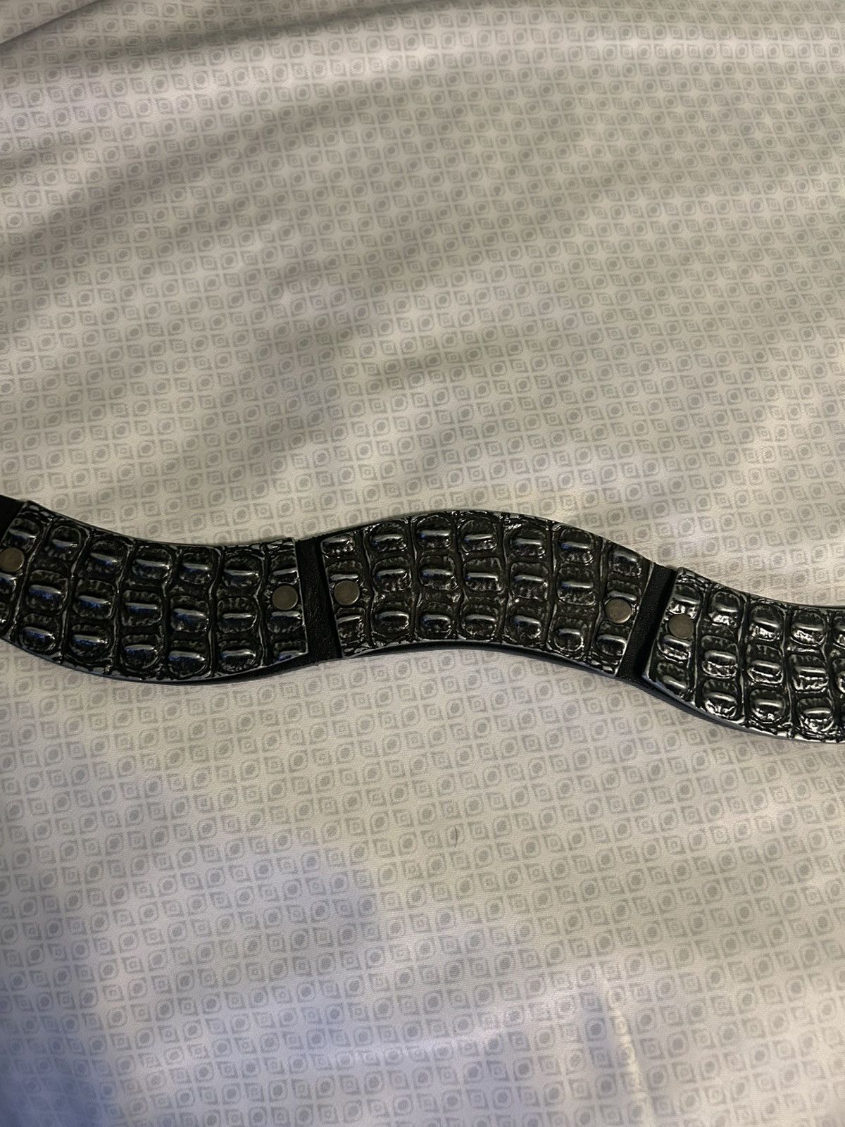 Diesel Diesel Crocodile Belt Size 42 - 8 Thumbnail