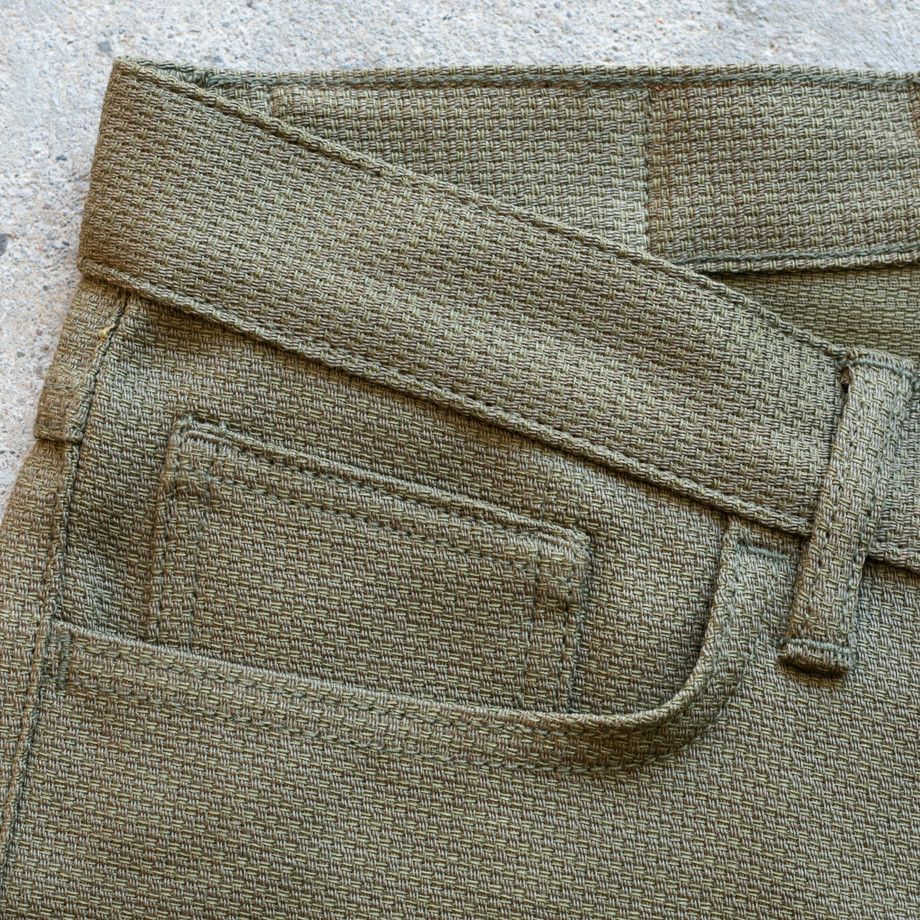 Gustin RARE #315 Japan Army Basket Weave Straight Cut Size US 33 - 3 Thumbnail