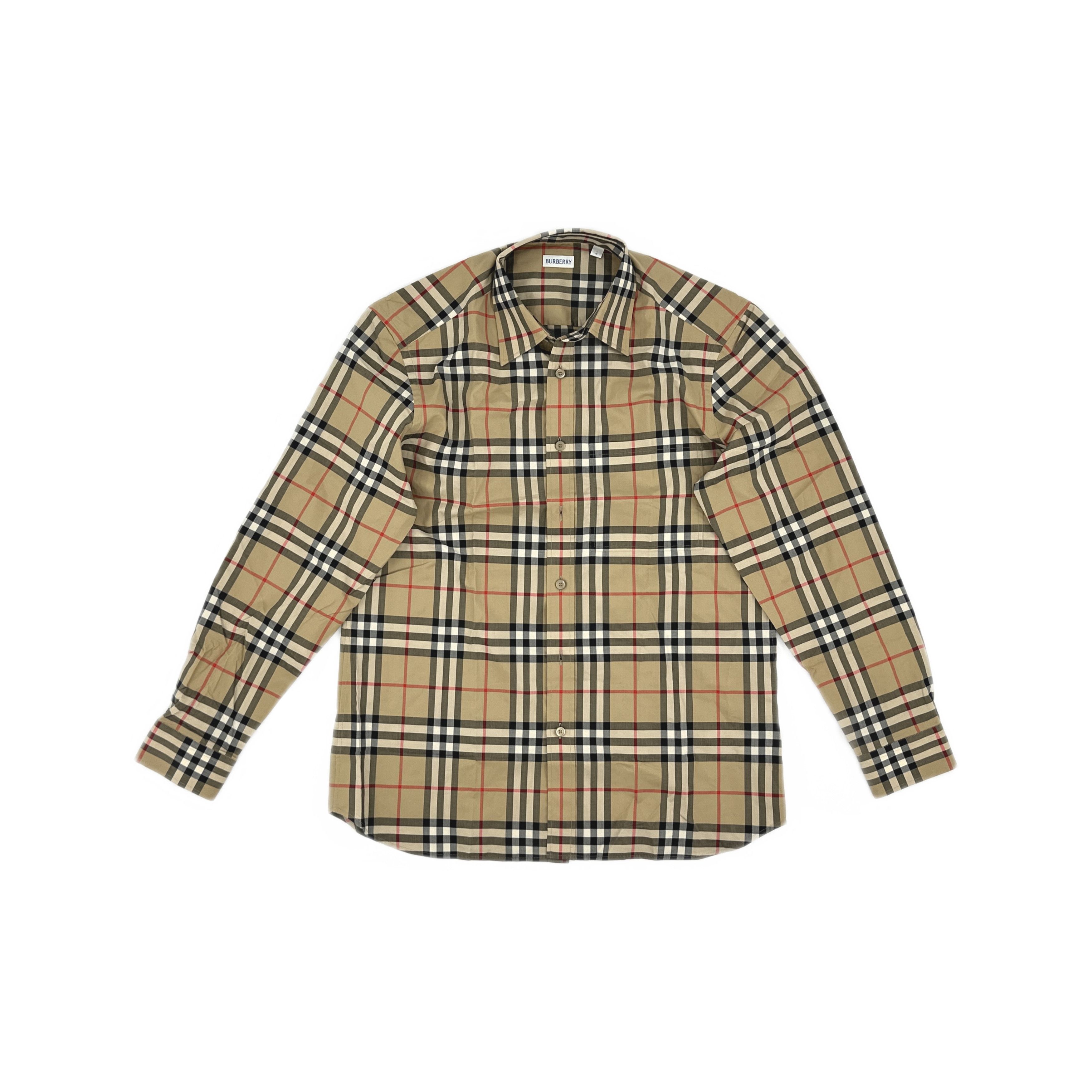 Burberry Burberry Check Long Sleeve Button Up Shirt Size L Size US L / EU 52-54 / 3 - 1 Thumbnail