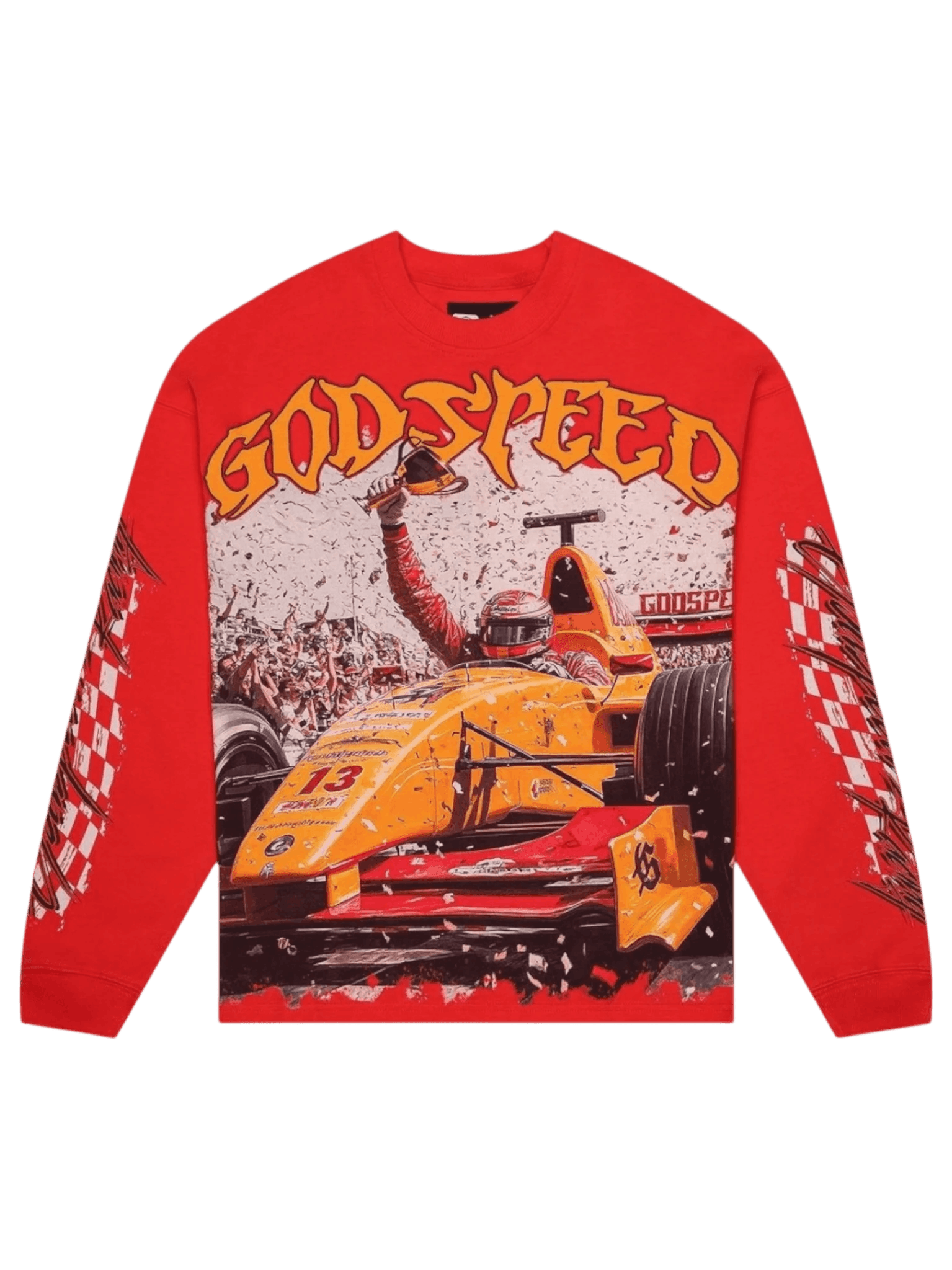 Godspeed Godspeed 'F1 Finishline' LS Red Tee Size US S / EU 44-46 / 1 - 1 Preview