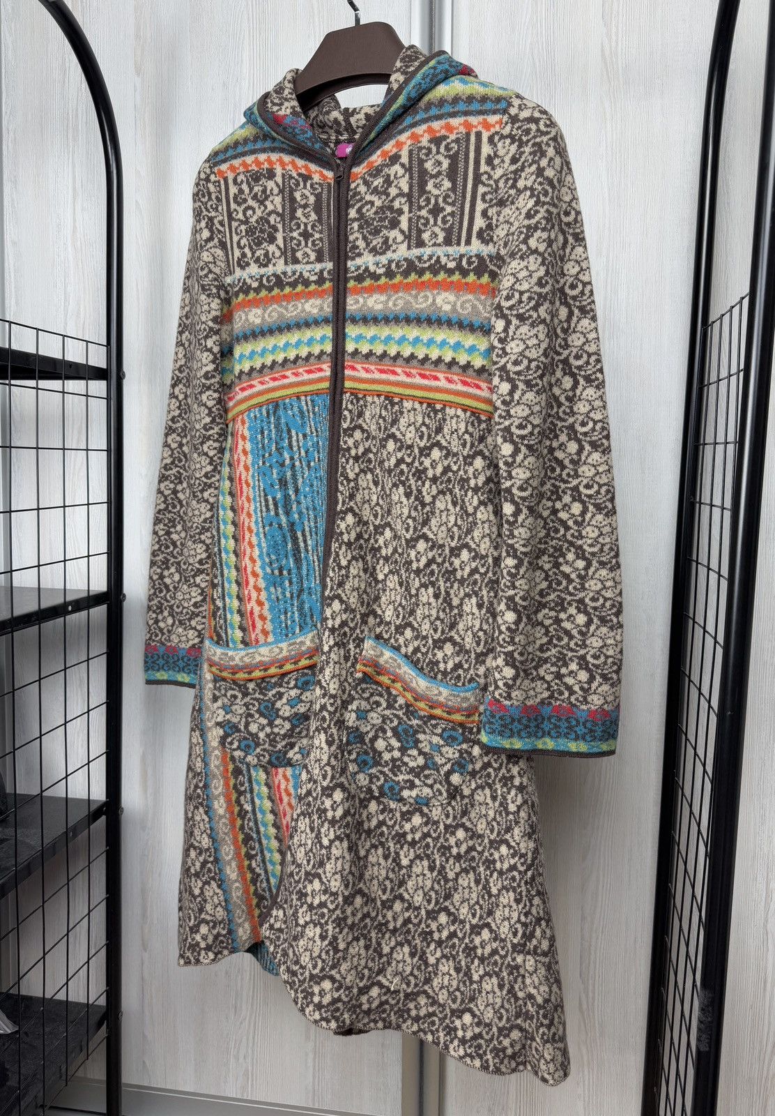 Other IVKO Multicolor Wool Floral Print Full Zip Jacket Coatigan Size M / US 6-8 / IT 42-44 - 5 Thumbnail