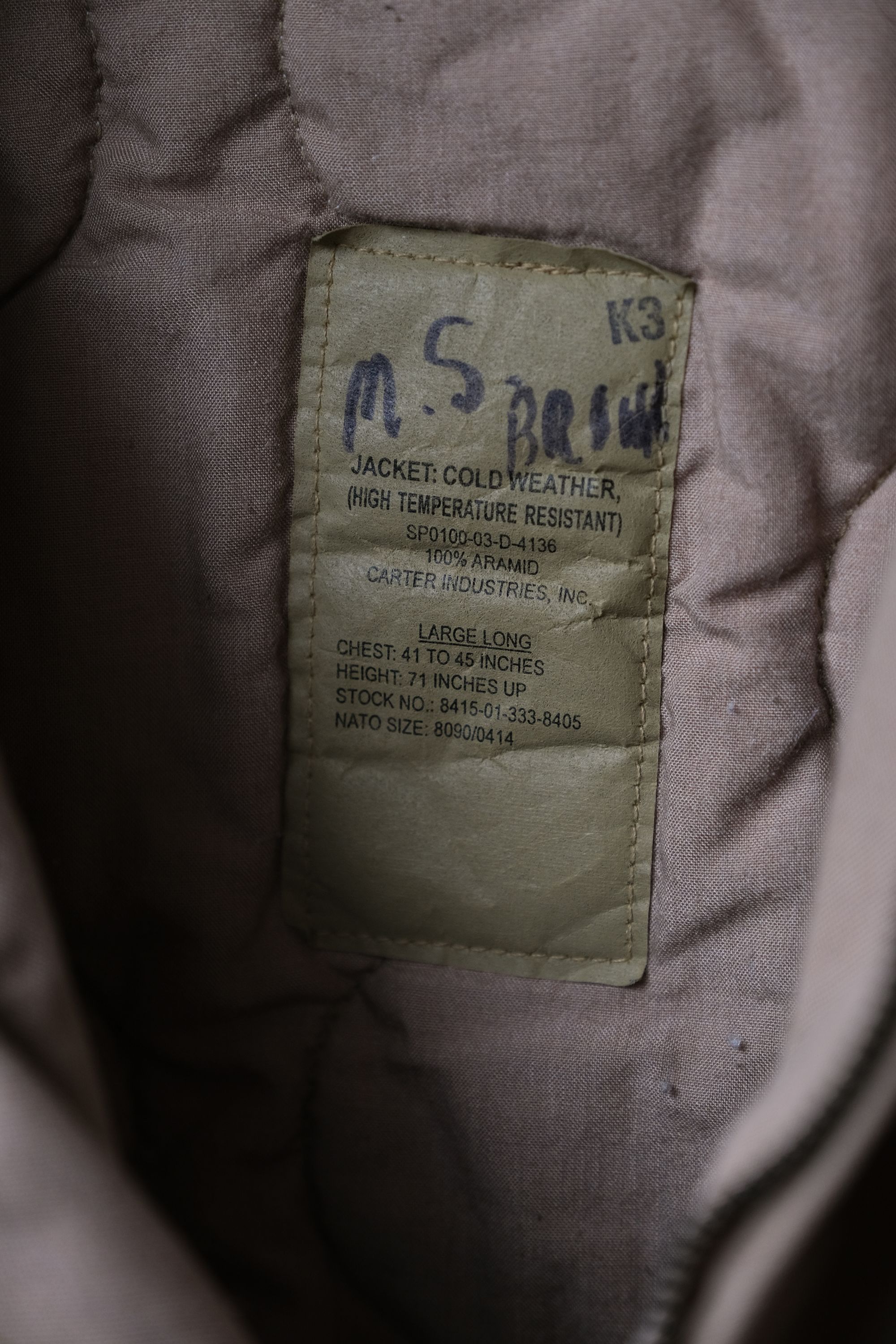 Vintage U.S.ARMY 2000’s CVC Tanker Jacket Khaki Size US L / EU 52-54 / 3 - 2 Thumbnail