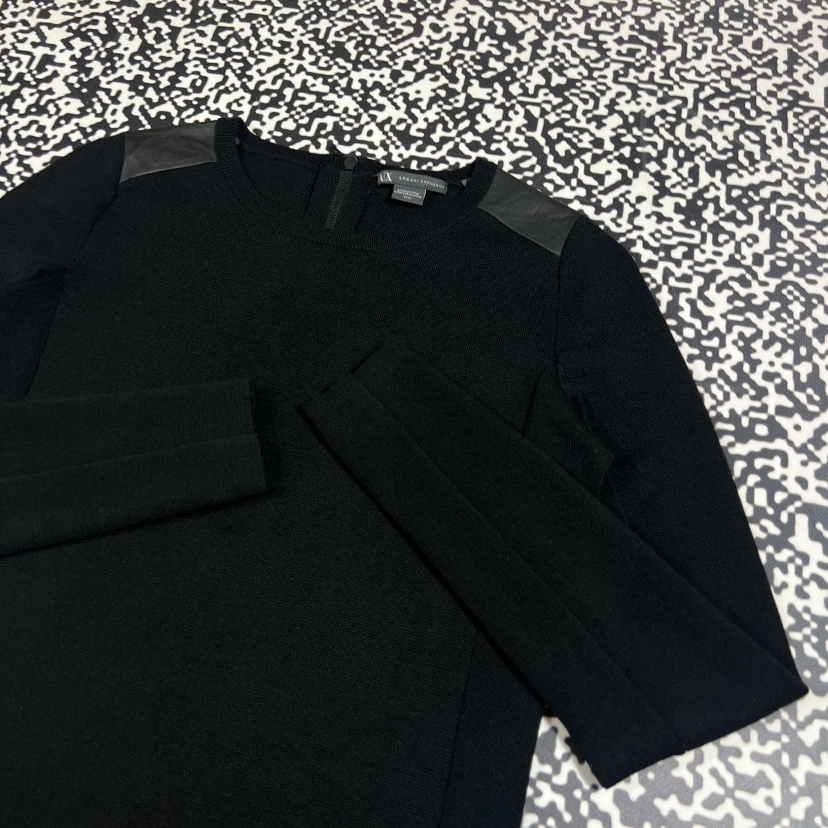 Armani Exchange Vintage Y2K Armani Exchange Wool Midi Dress Casual Style Size M / US 6-8 / IT 42-44 - 7 Thumbnail