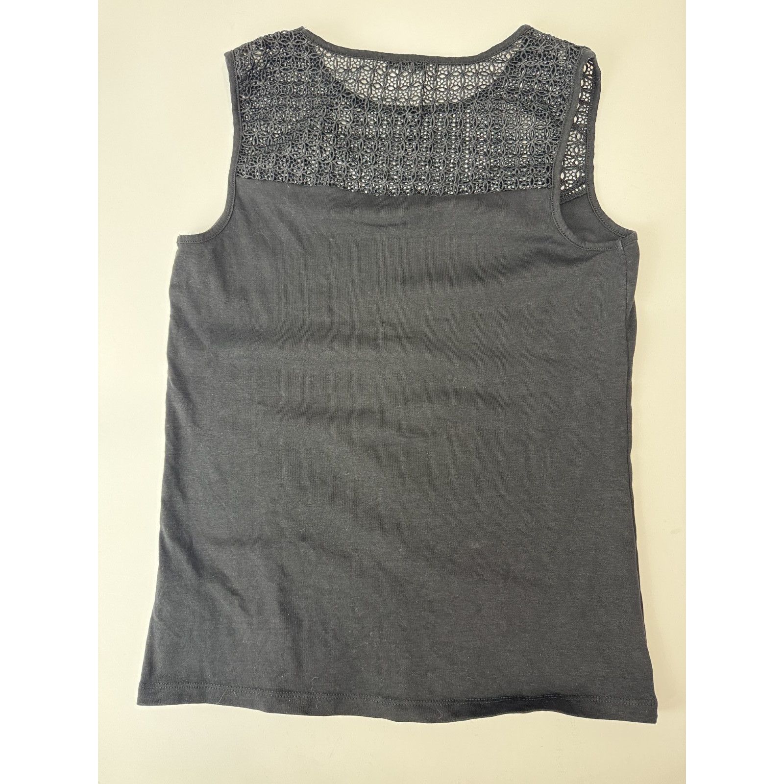 Other TU Woman Black Lace Yoke Sleeveless Top Gothic Whimsigoth 14 Size XL / US 12-14 / IT 48-50 - 2 Thumbnail