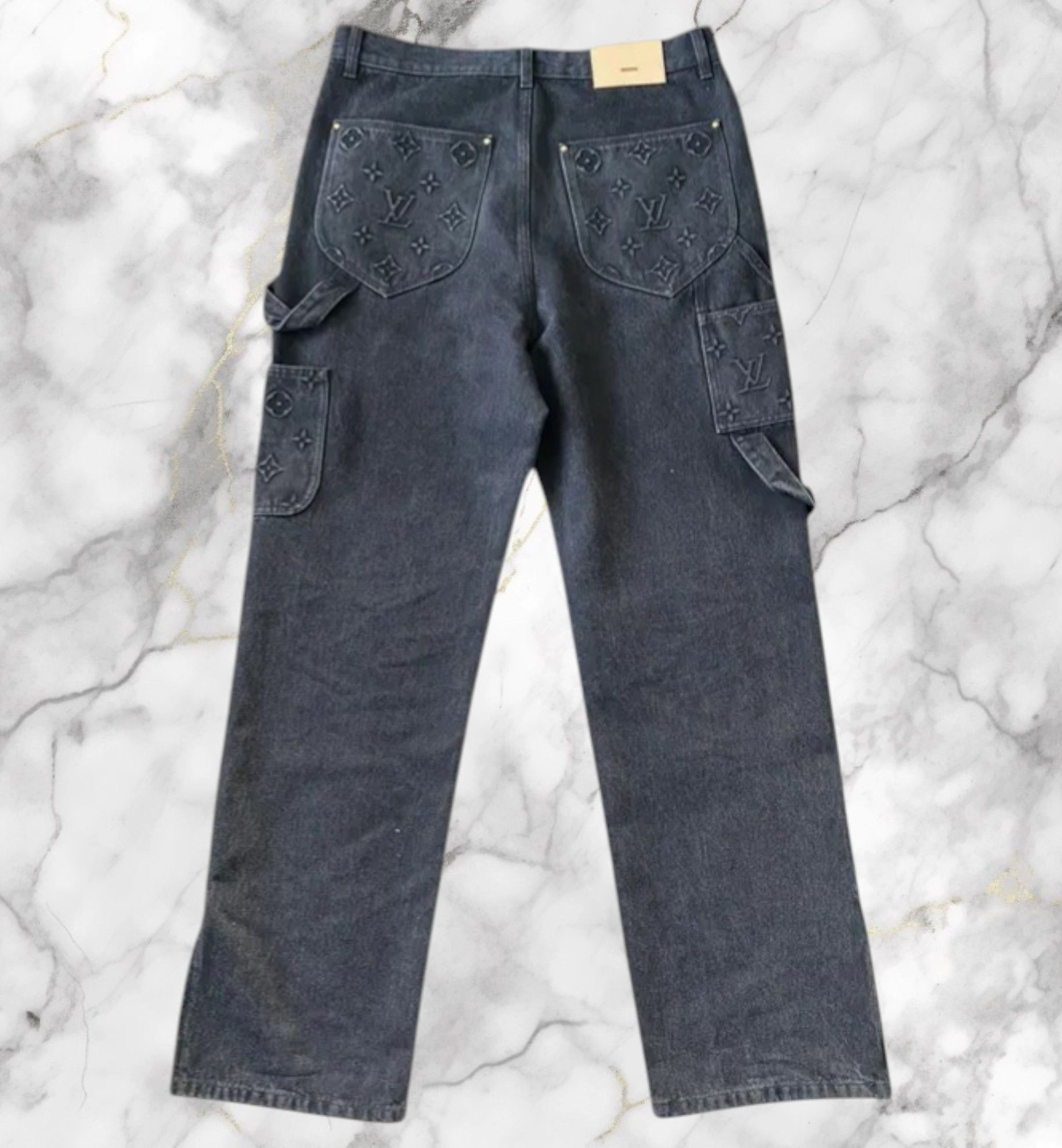 Louis Vuitton Louis Vuitton Monogram LV Carpenter Denim Jeans Size US 32 / EU 48 - 2 Thumbnail