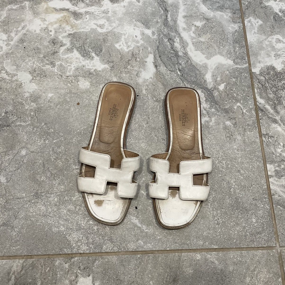 Hermes Hermes slip on old money luxury chypre flip flops Size US 6 / IT 36 - 1 Thumbnail