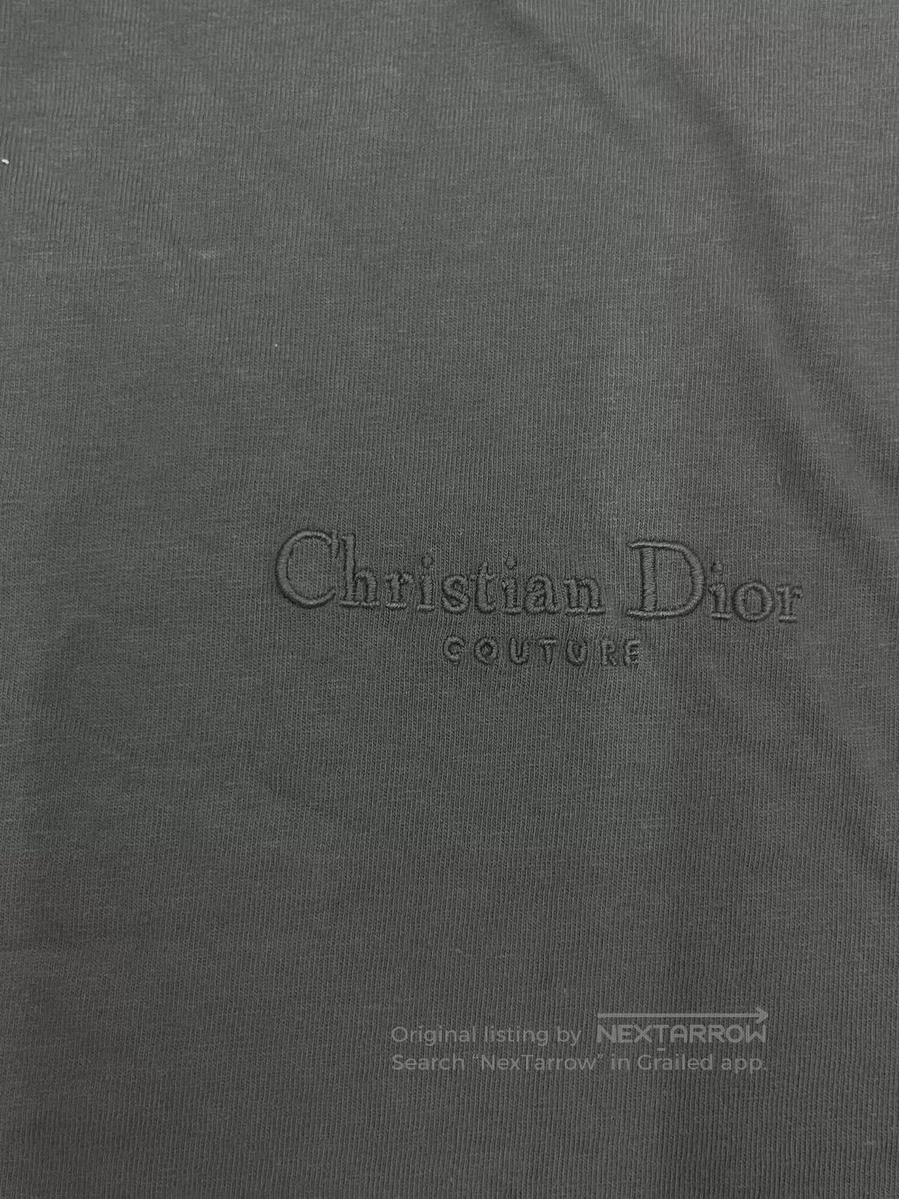 Dior DIOR Men's Solid Logo Crewneck Short-Sleeve T-Shirt. Size US XL / EU 56 / 4 - 3 Thumbnail