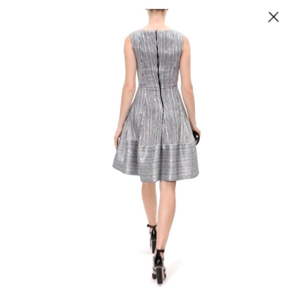 Other TALBOT RUBHOF Cocktail A-Line Black Grey Dress sz 36 / 6 Size M / US 6-8 / IT 42-44 - 3 Thumbnail