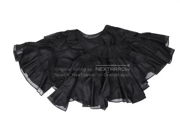 Comme des Garcons Comme Des Garcons size XS Black Vintage Wave Design Skirt Size 23" - 3 Thumbnail
