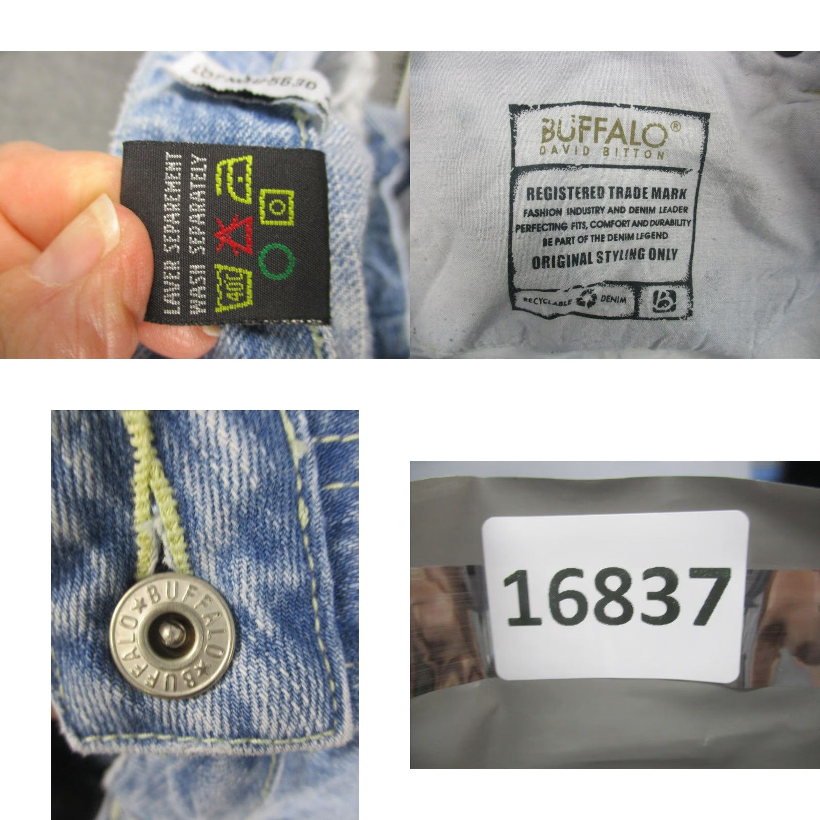 Buffalo David Bitton VINTAGE Buffalo David Bitton Banker Jeans Mens 34 Straight Leg Frayed Hem Blue Denim 34 Mens Jeans Size US 34 / EU 50 - 9 Thumbnail