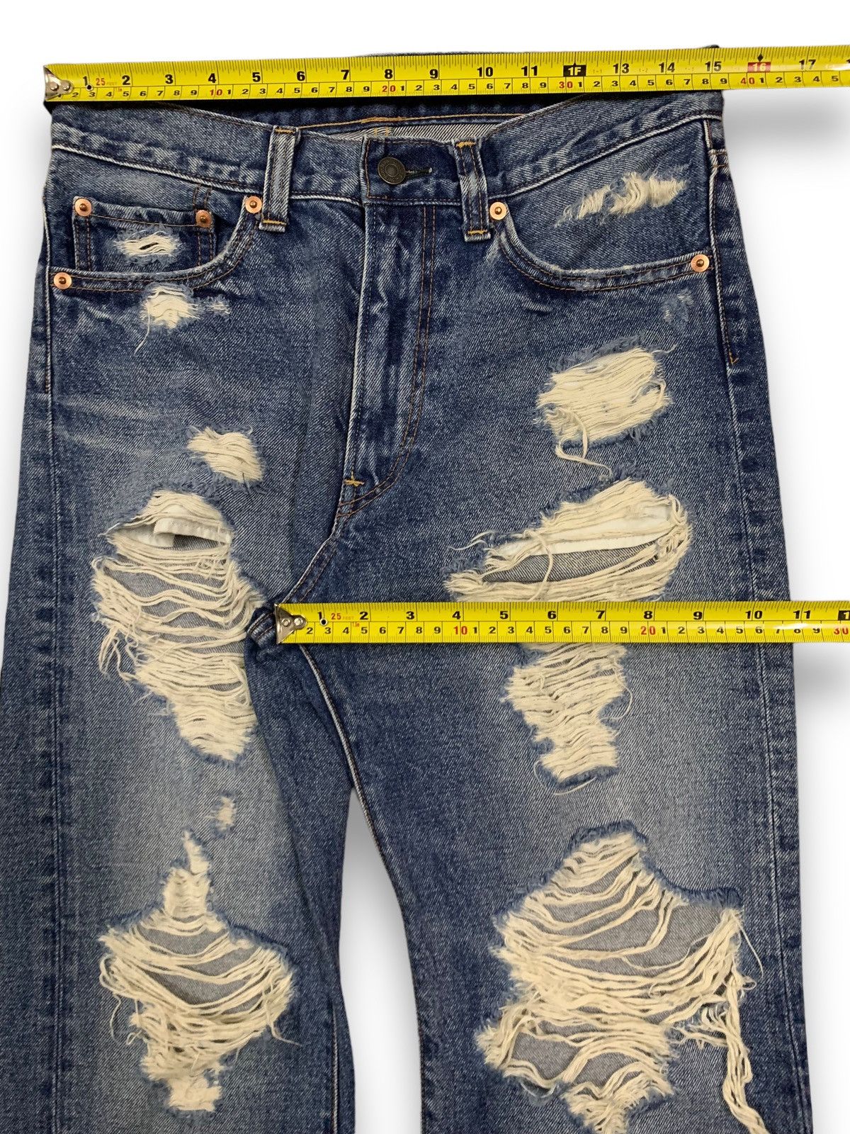 14th Addiction Vintage Y2K Japanese Brand RNA Distressed Grunge Jeans Size US 30 / EU 46 - 15 Thumbnail
