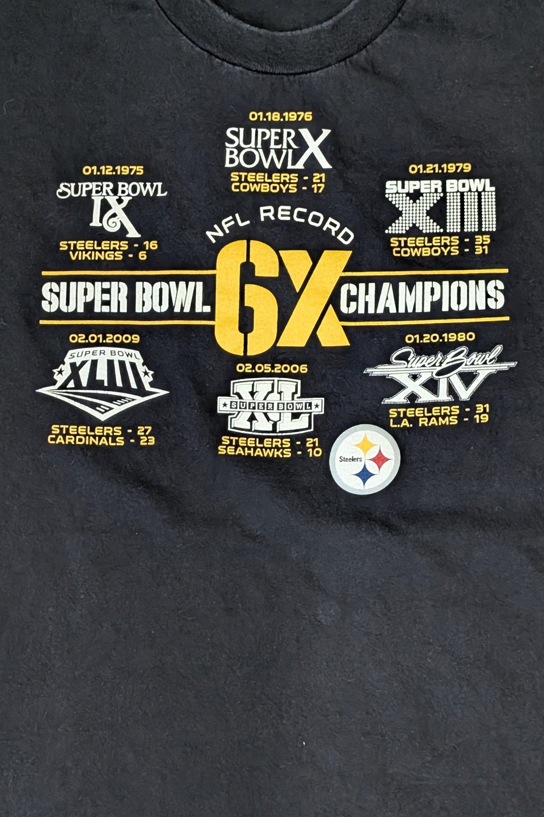 Reebok Reebok NFL Pittsburgh Steelers 6x Champions t-shirt Size US L / EU 52-54 / 3 - 2 Thumbnail