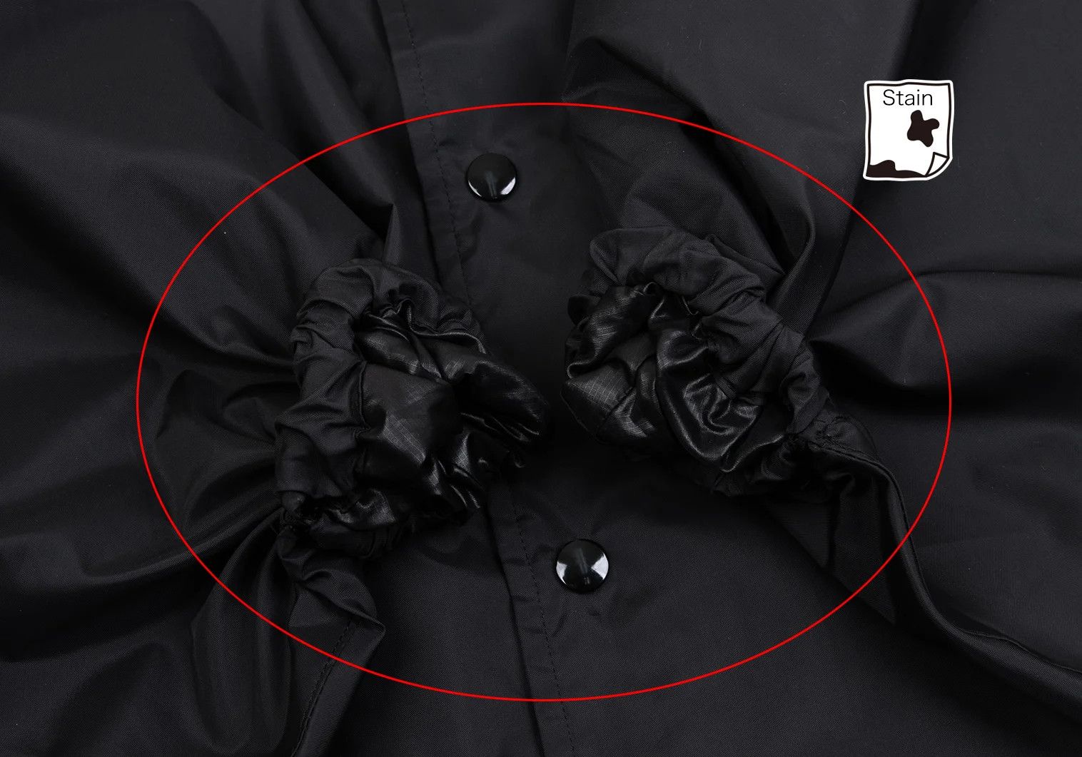 Ganryu Nylon Cape Coach Jacket in Black, Size S Size US S / EU 44-46 / 1 - 10 Thumbnail