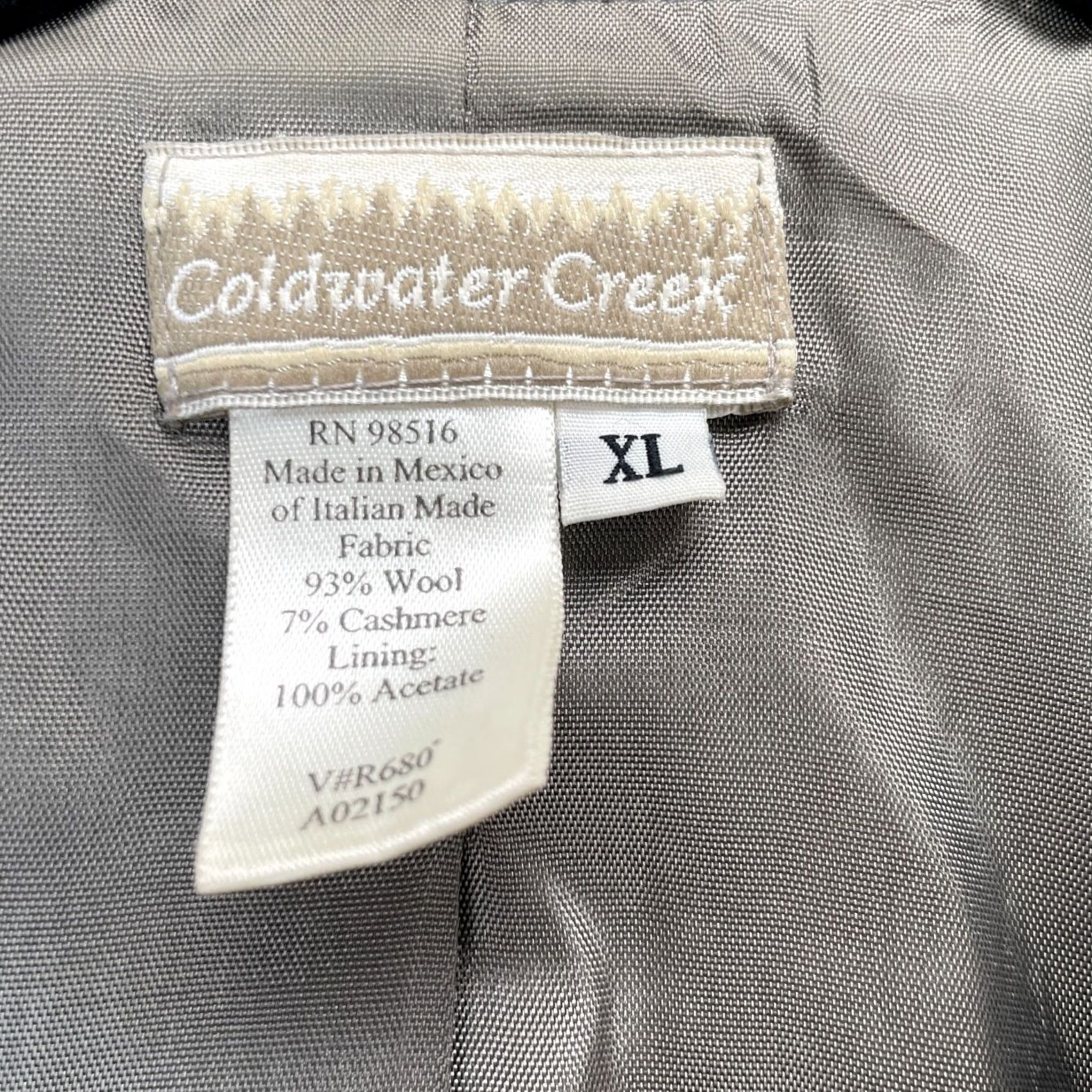 Coldwater Creek Vintage Coldwater Creek Jacket Womens XL Gray Coat Wool Blend Lined Size XL / US 12-14 / IT 48-50 - 4 Thumbnail