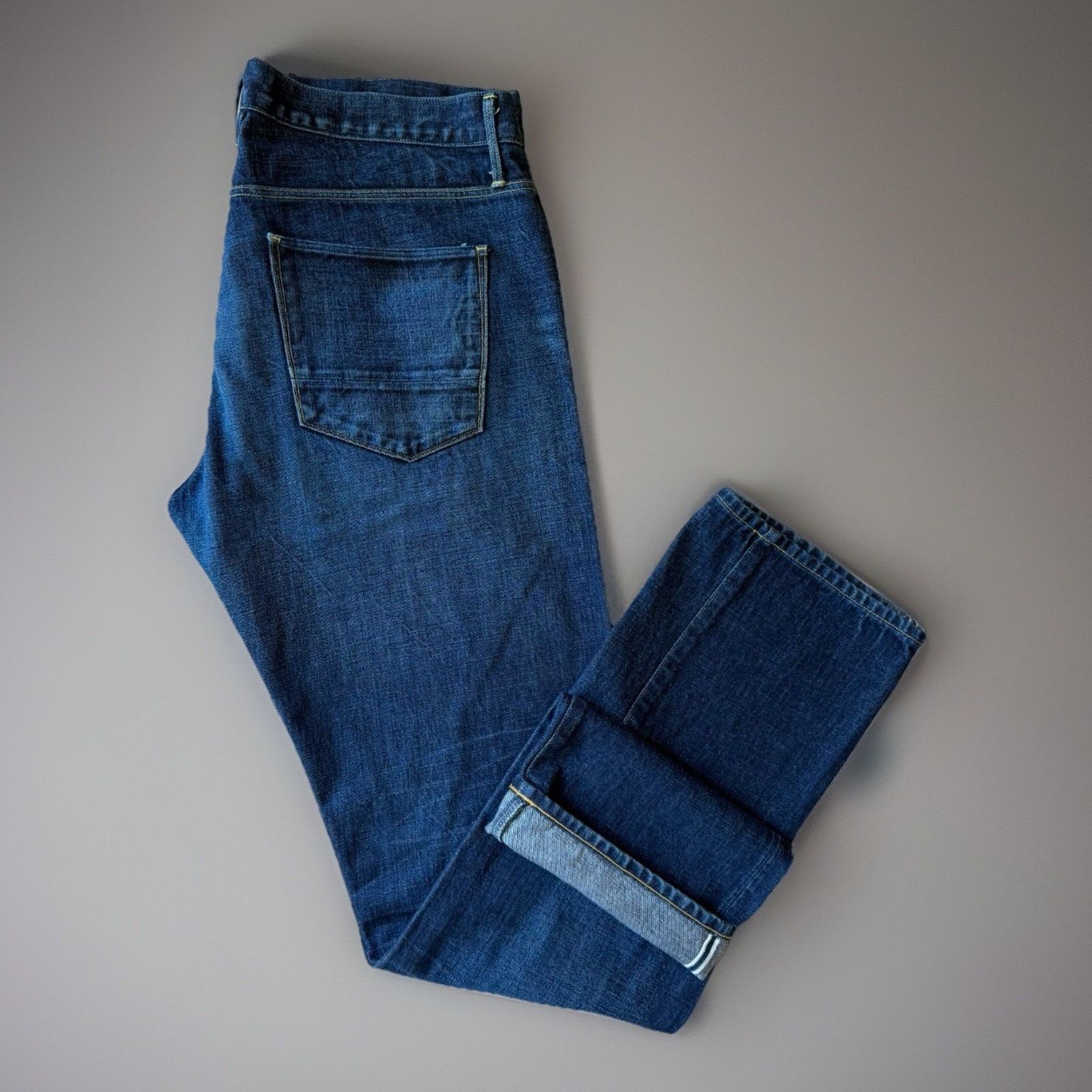 3x1 3x1 Selvedge Jeans 36 Blue Dark Wash Minimalist Workwear Size US 36 / EU 52 - 1 Thumbnail
