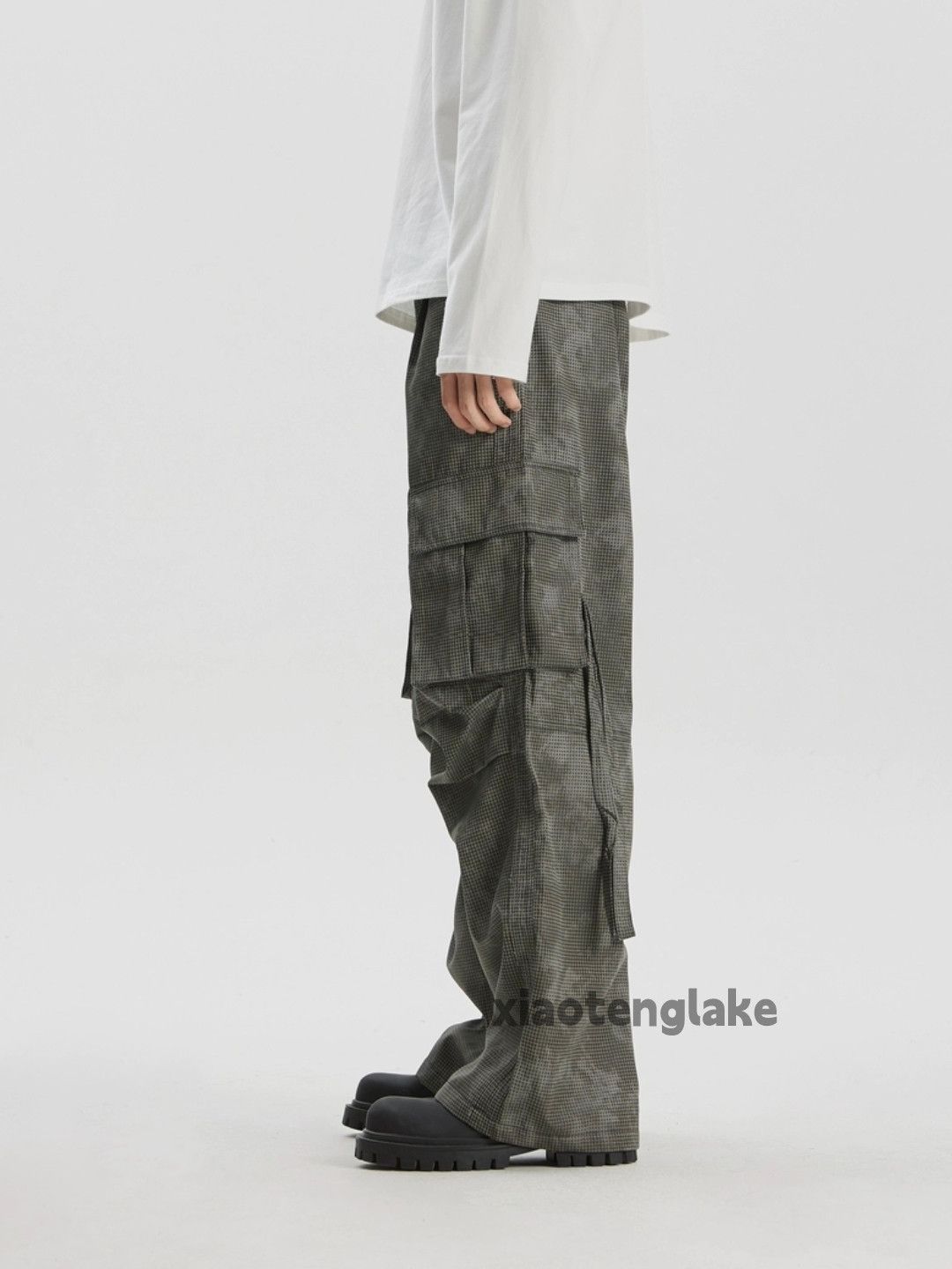 Designer × Japanese Brand × Vintage washed faded camo utility outdoor baggy cargo pants Size US 32 / EU 48 - 4 Thumbnail