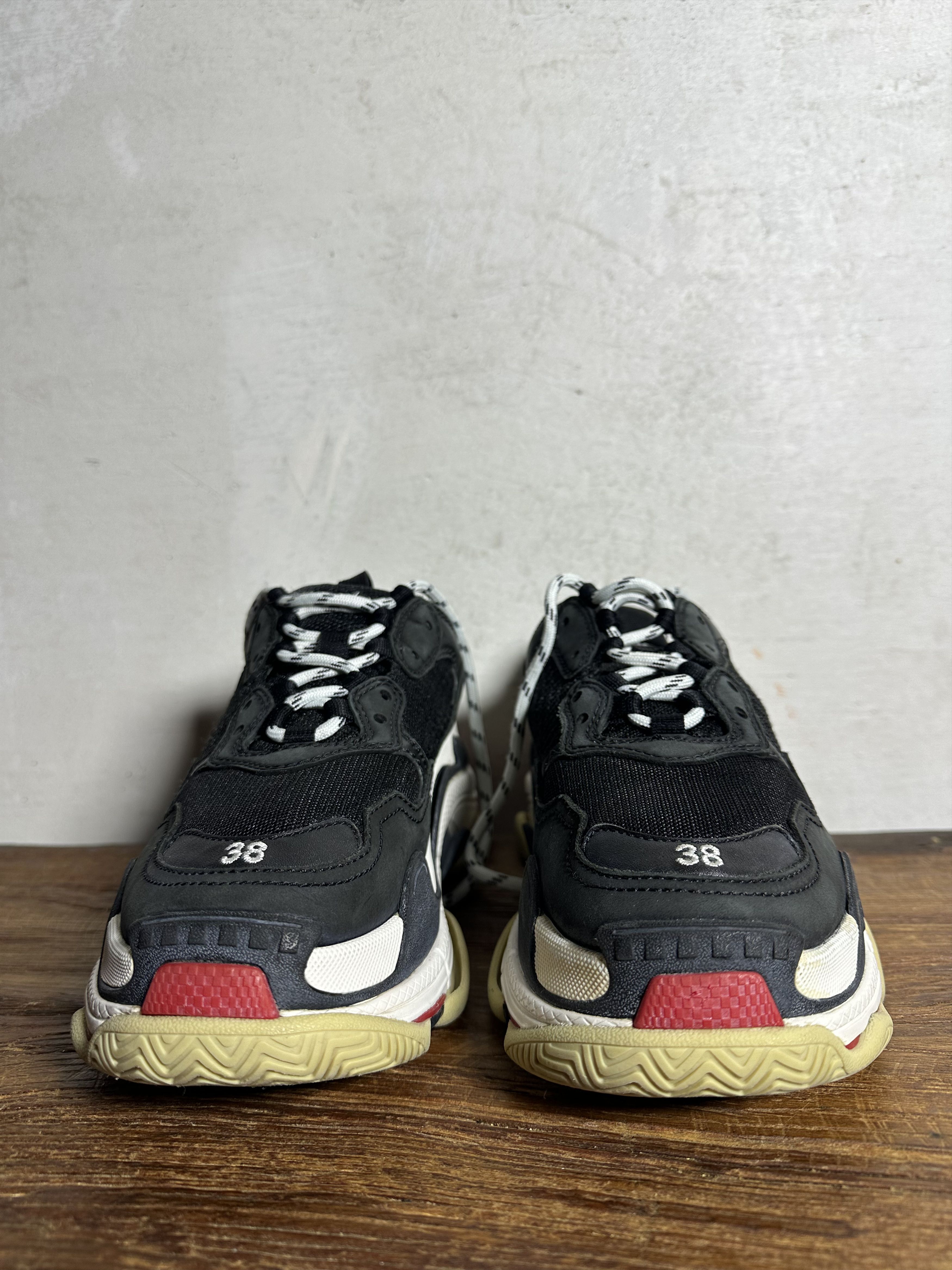 Balenciaga Balenciaga Triple S Black Red White Size US 8 / IT 38 - 6 Thumbnail