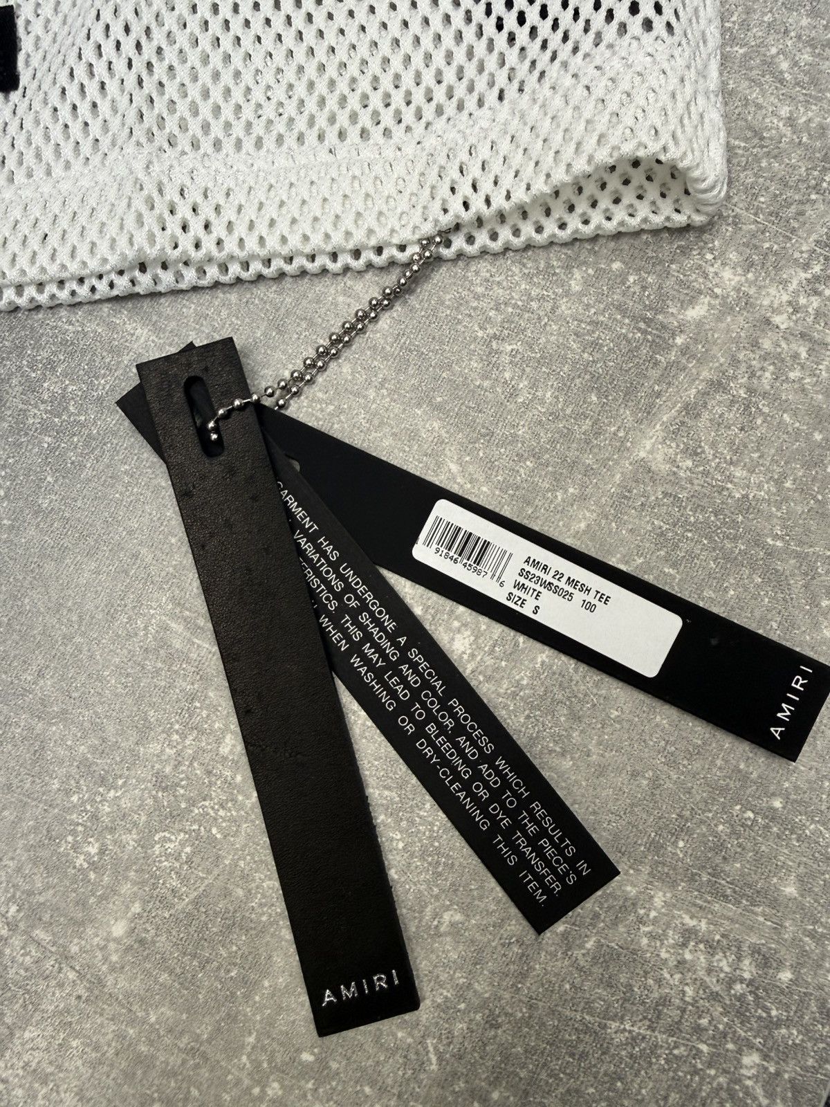 Amiri Amiri Cropped Mesh 22 Tee White. size S. BNWT. Rrp £425.00 Size S / US 4 / IT 40 - 5 Thumbnail