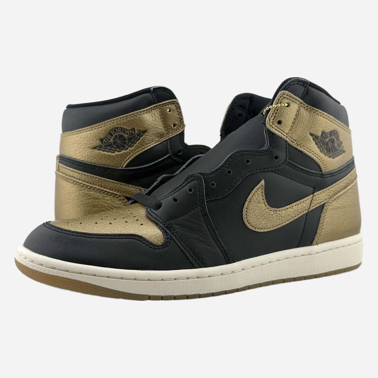 Jordan 1 Black Metallic Gold 10.5 New