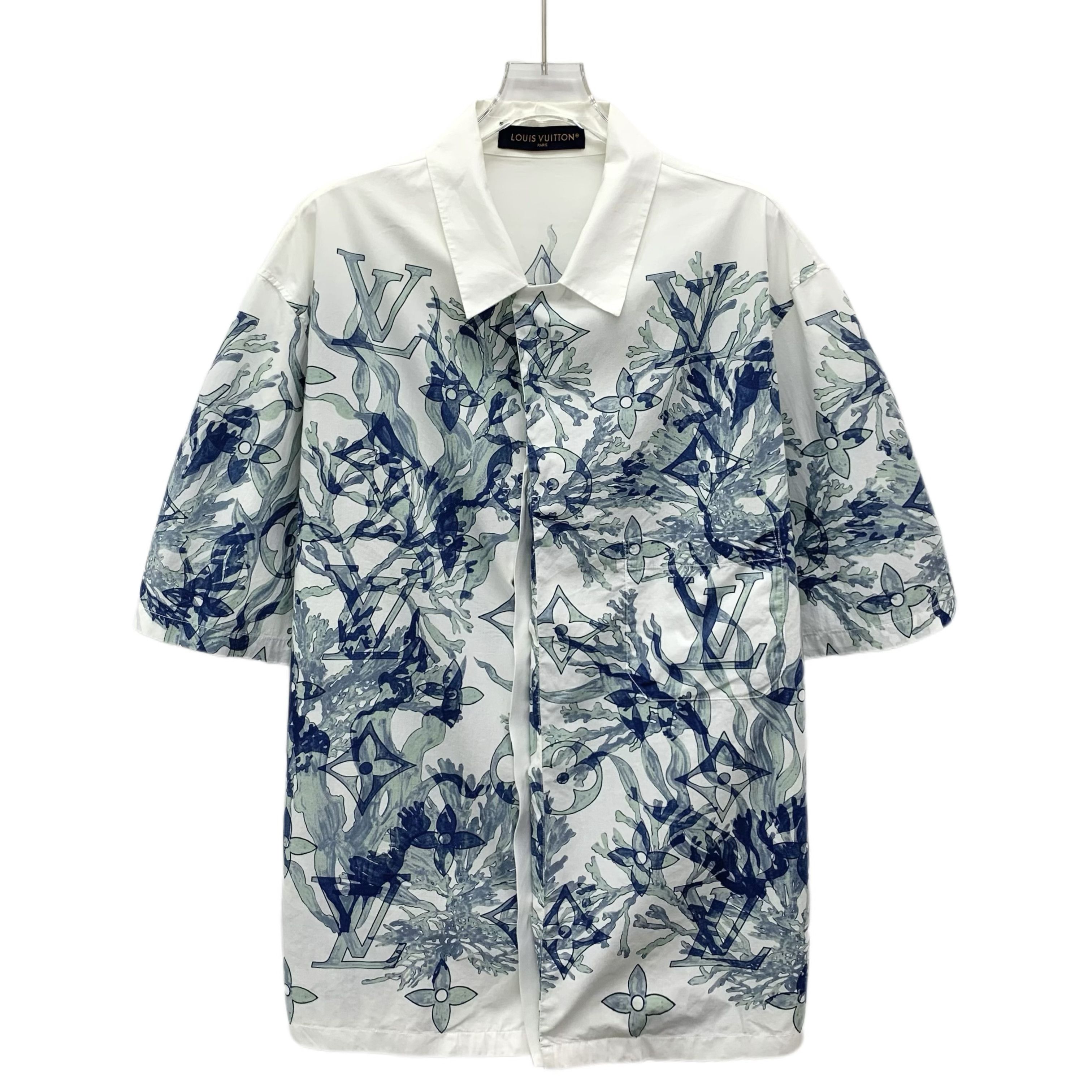 Louis Vuitton Louis Vuitton Monogram Floral Shirt Blue (L) Size US L / EU 52-54 / 3 - 1 Thumbnail