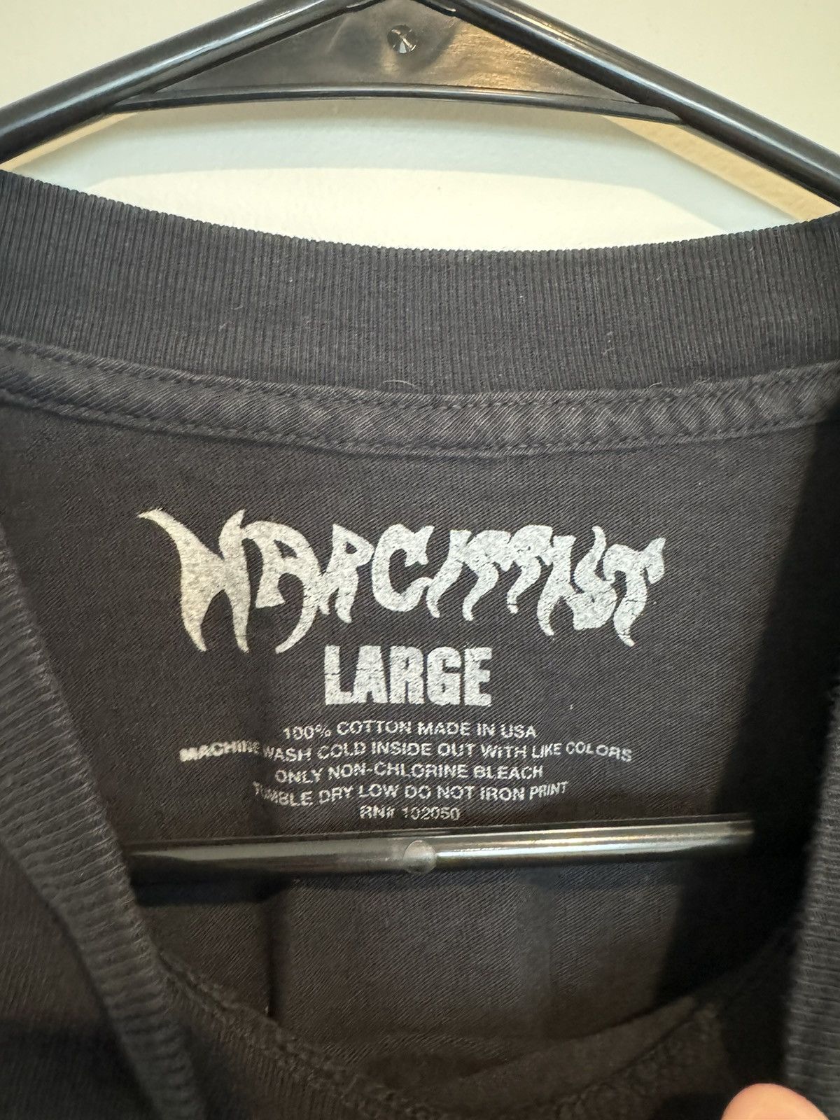 Playboi Carti WLR VAMP Narcissist Tour Black Tee Size US L / EU 52-54 / 3 - 4 Thumbnail