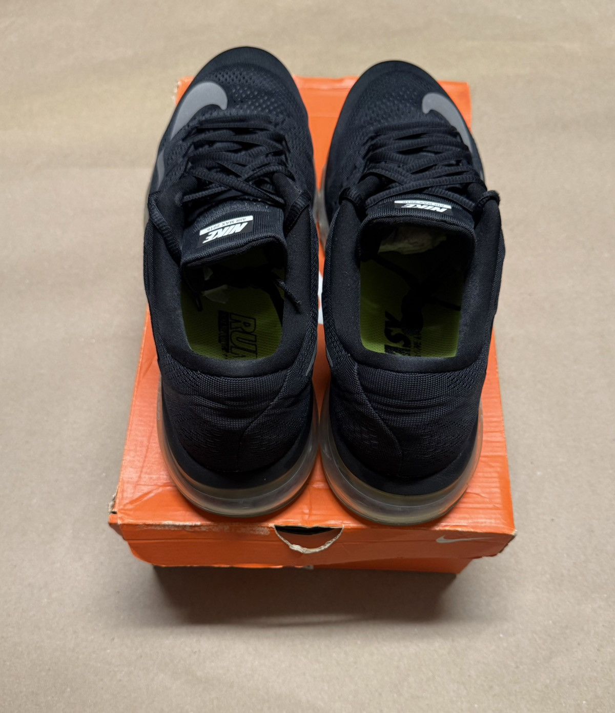 Nike Nike Air Max 2016 Black men’s running shoes size 14 Rare! Size US 14 / EU 47 - 4 Thumbnail