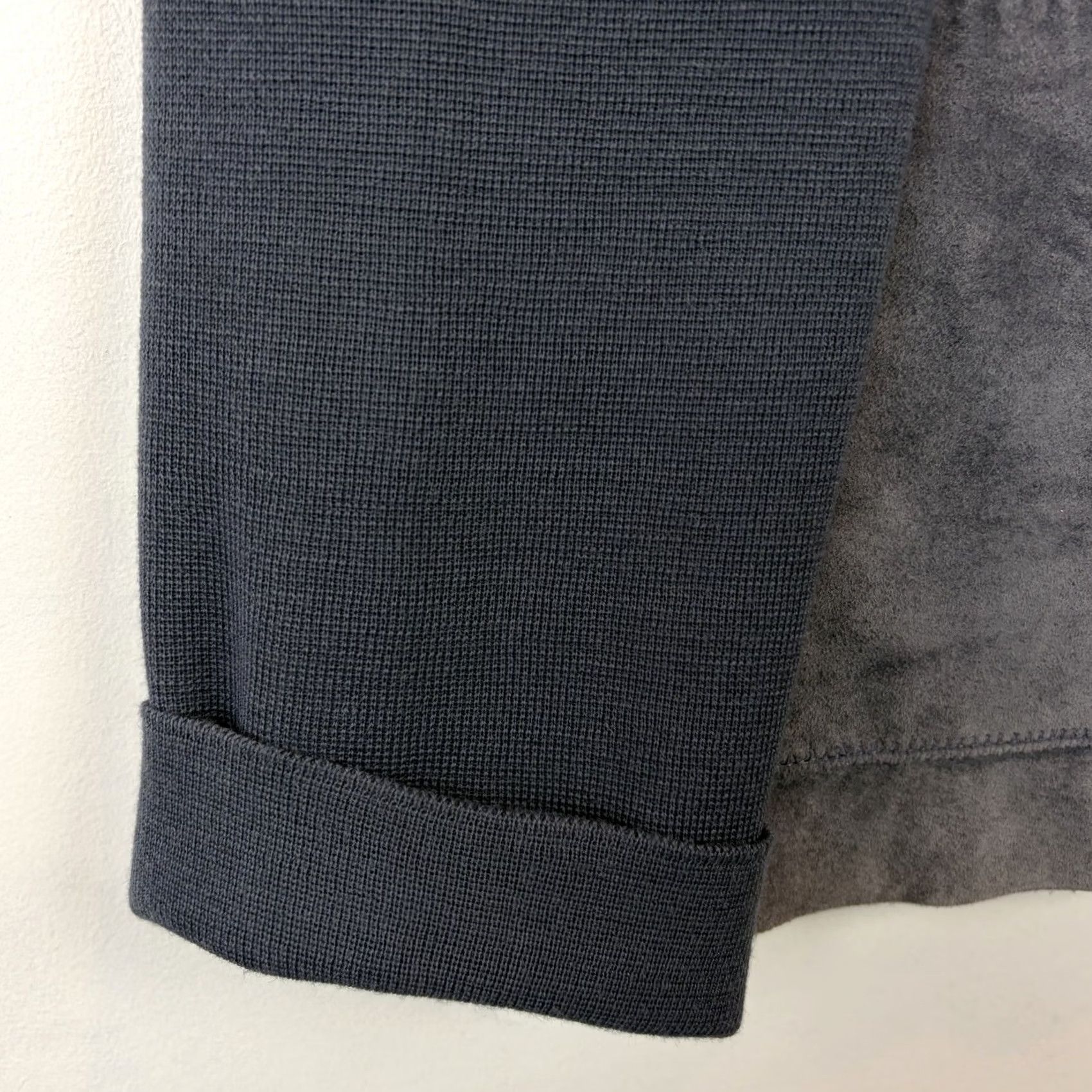 Vintage Brandon Thomas Jacket Womens 1X Blue Suede Leather Wool Blend Sleeves Full Zip Size XL / US 12-14 / IT 48-50 - 7 Thumbnail