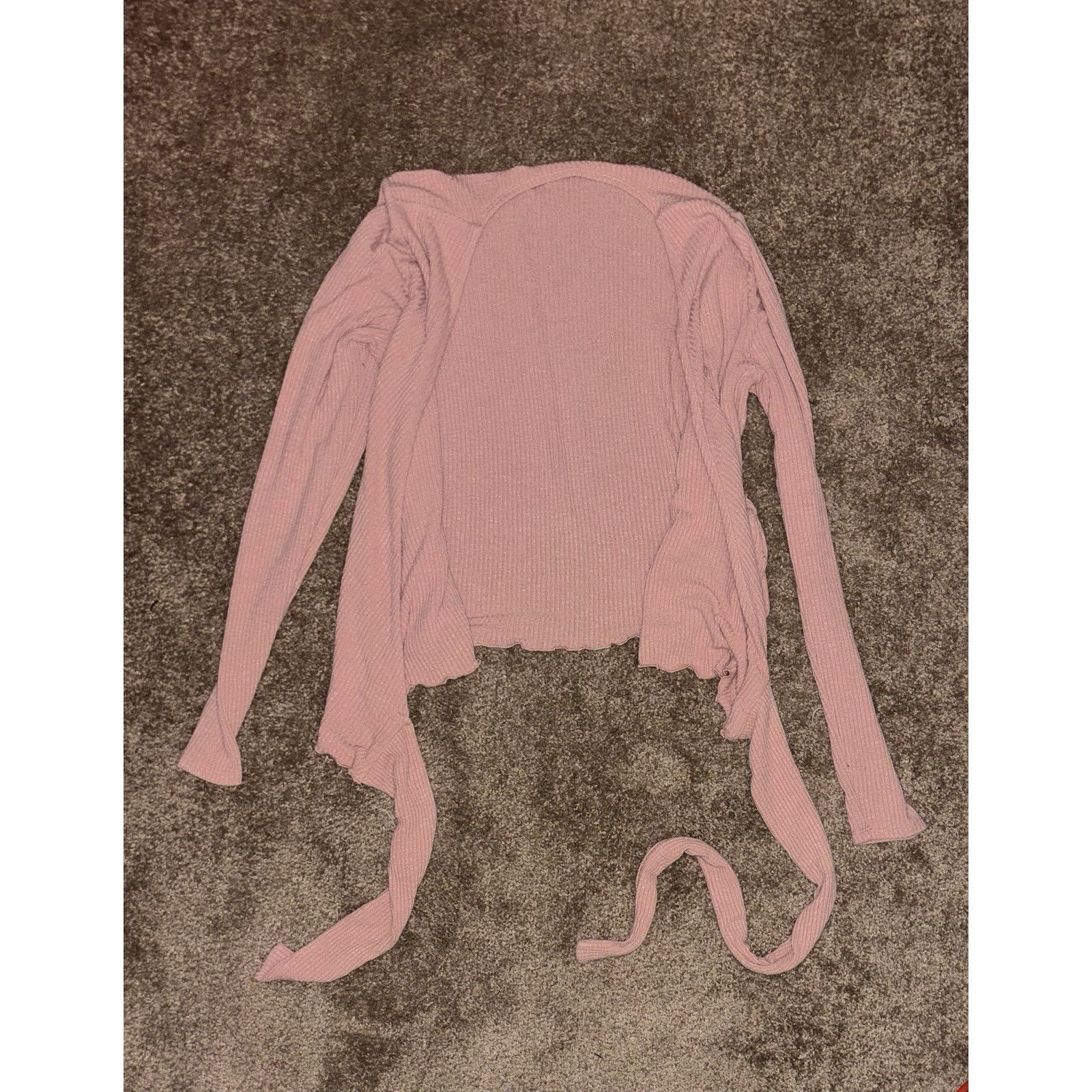 Abercrombie & Fitch Abercrombie & Fitch Ballet Wrap Pink Top Large Y2K Coquette Size L / US 10 / IT 46 - 4 Thumbnail