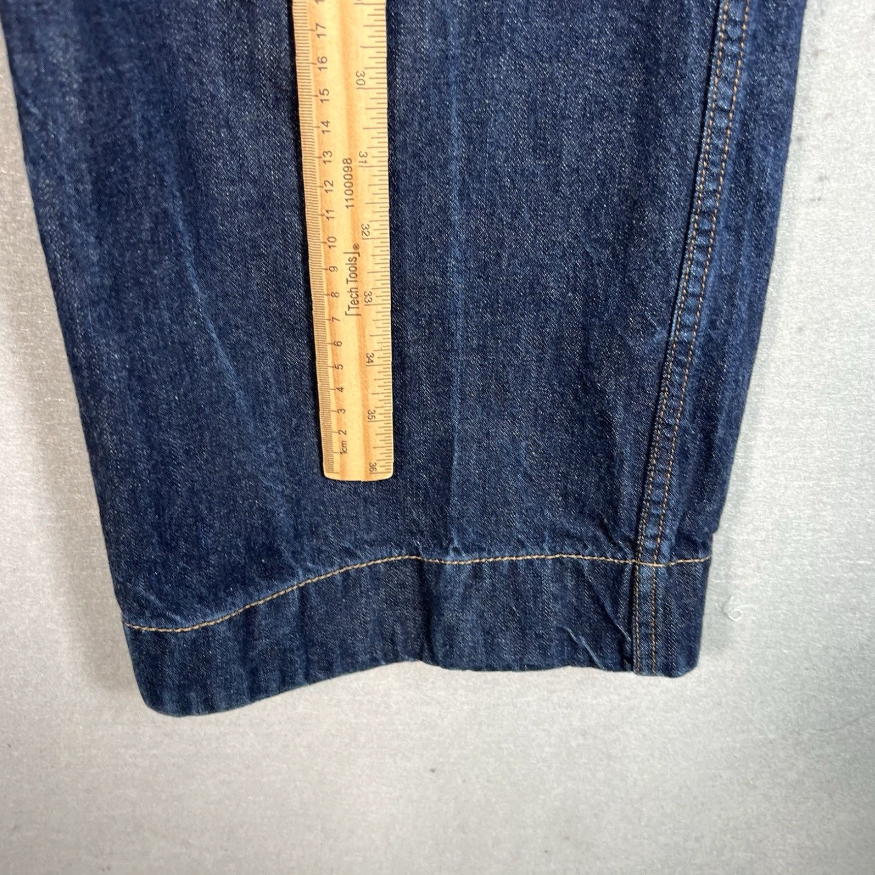 Uniqlo Uniqlo Jeans Women Wide-Leg 29 Blue Dark Wash 100% Cotton Denim Adult Womens Regular Inseam 277 Size 29" - 3 Thumbnail