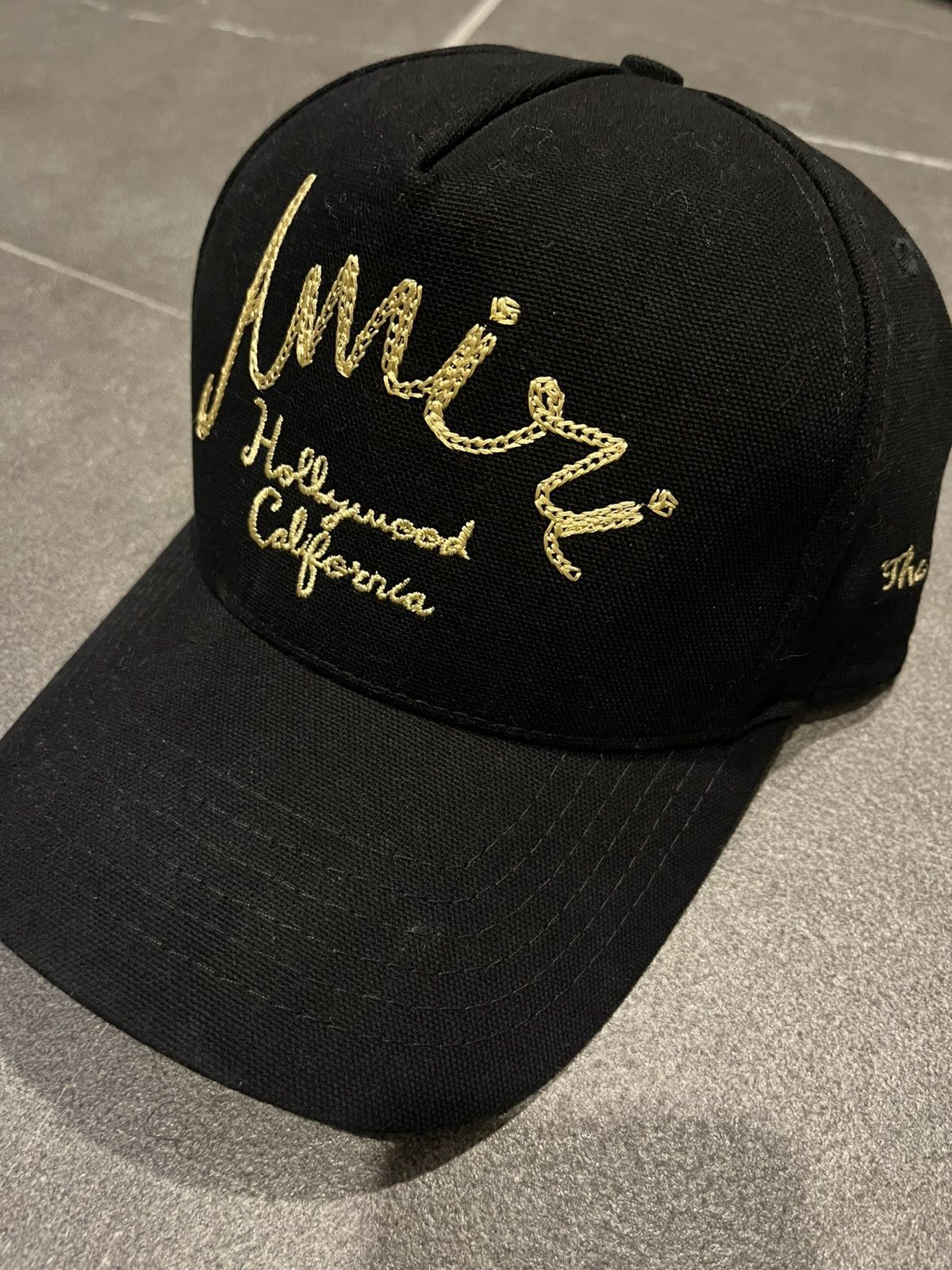 Amiri black/yellow Hollywood cap