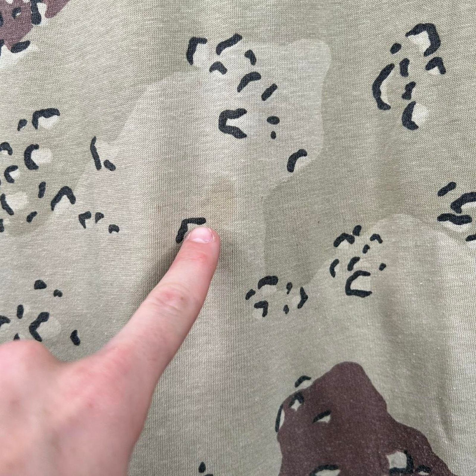 Other Vintage 90's Desert Faded Camo Tee (L) Size US L / EU 52-54 / 3 - 5 Thumbnail