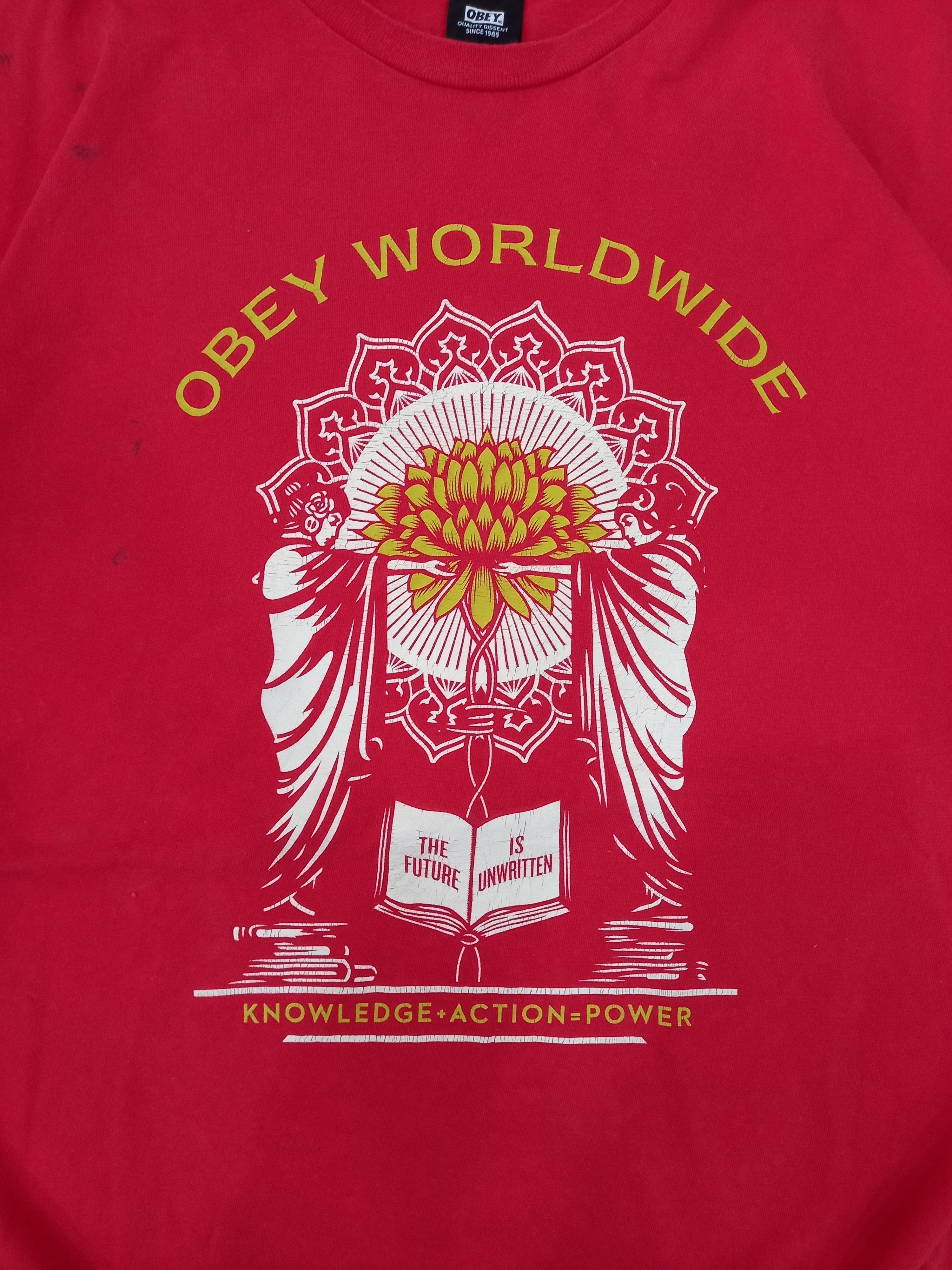 Obey Vintage Y2K Obey Worldwide Tee Size US XL / EU 56 / 4 - 2 Thumbnail